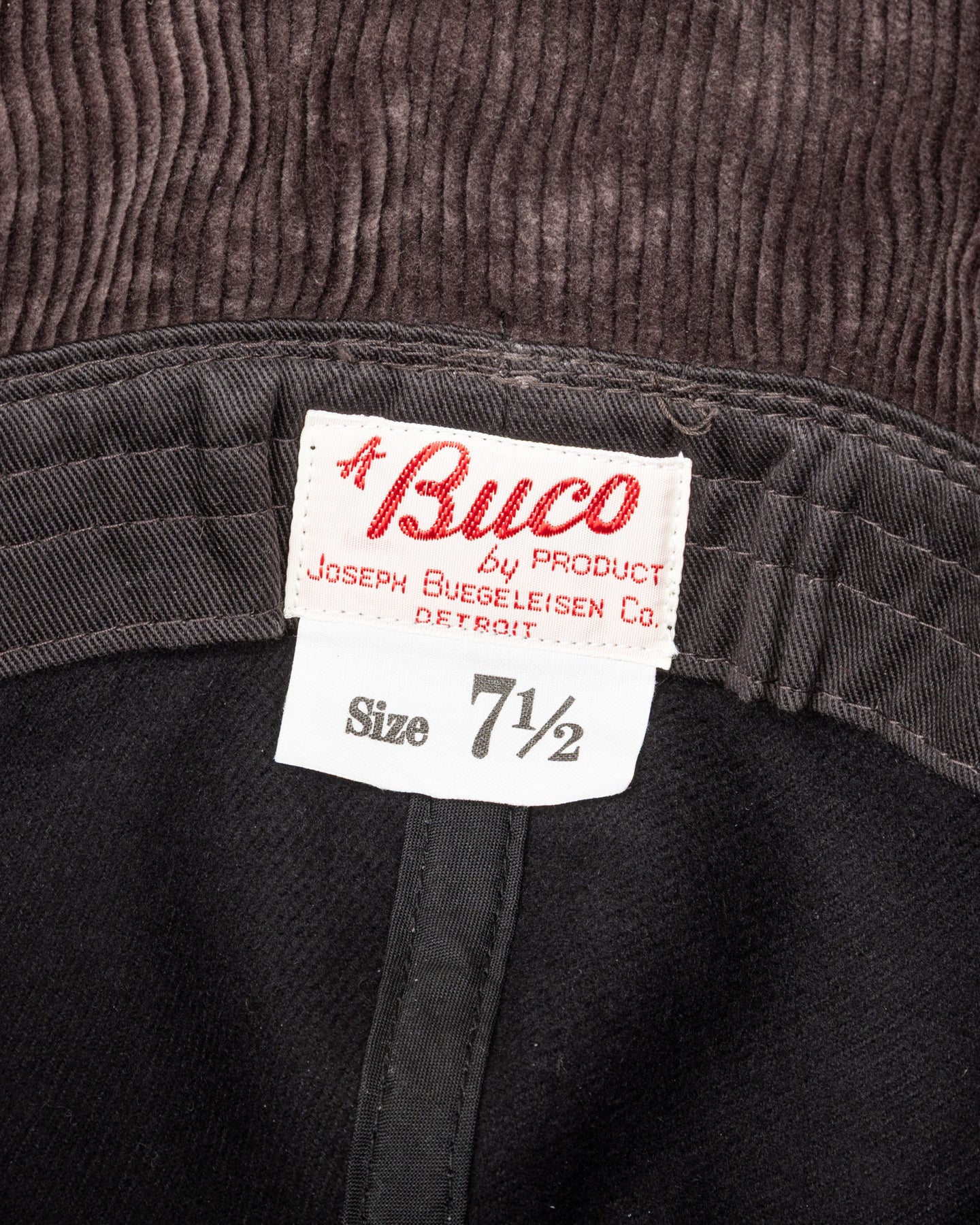 The Real McCoy's Buco Cotton Canvas Windproof Riding Cap - Black - Standard & Strange