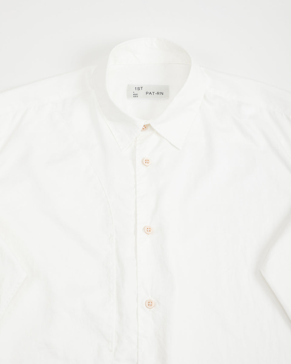 1st PAT-RN Tipo 4 Tailored Shirt - Natural White Sateen - Standard & Strange