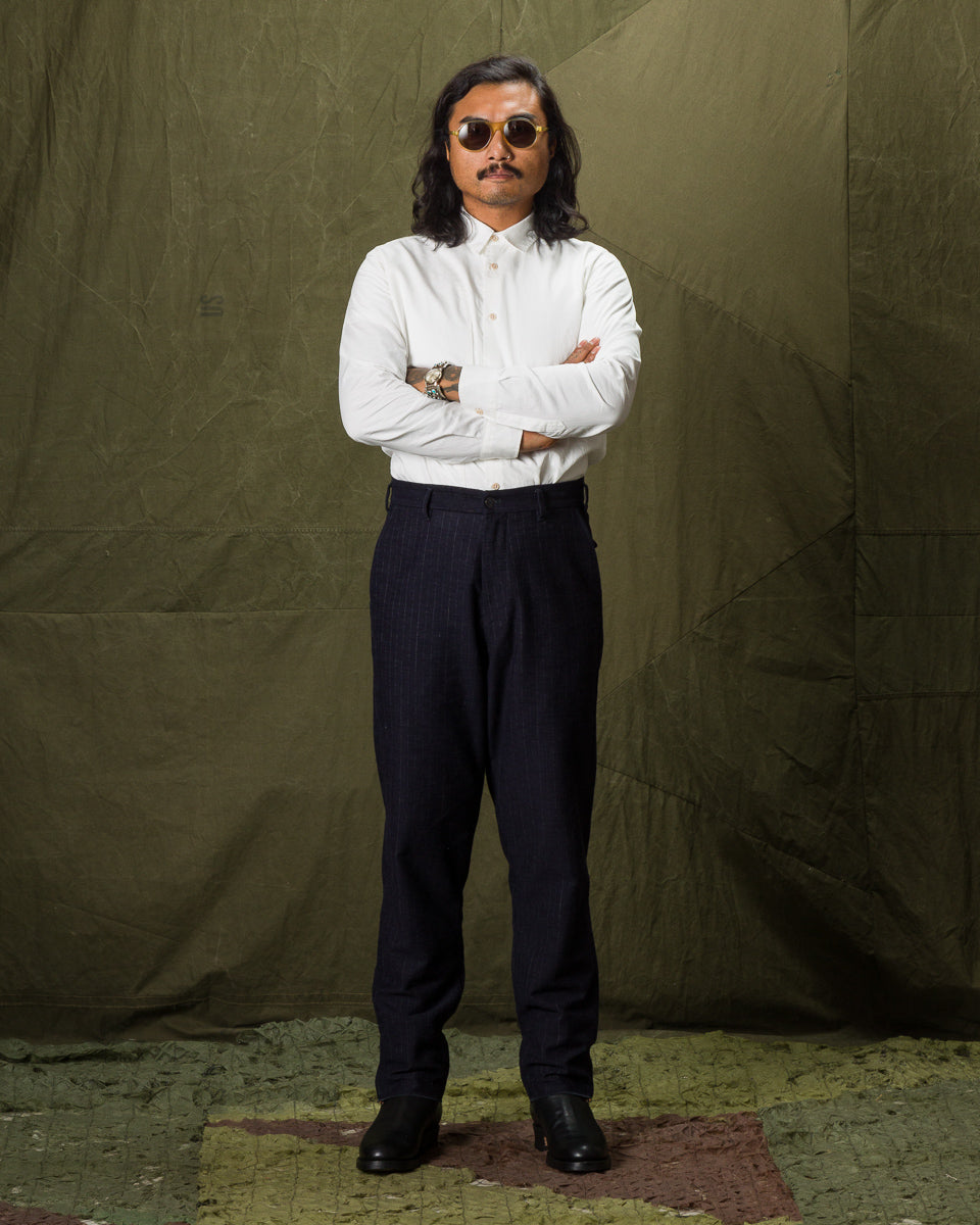 1st PAT-RN Tipo 4 Tailored Shirt - Natural White Sateen - Standard & Strange