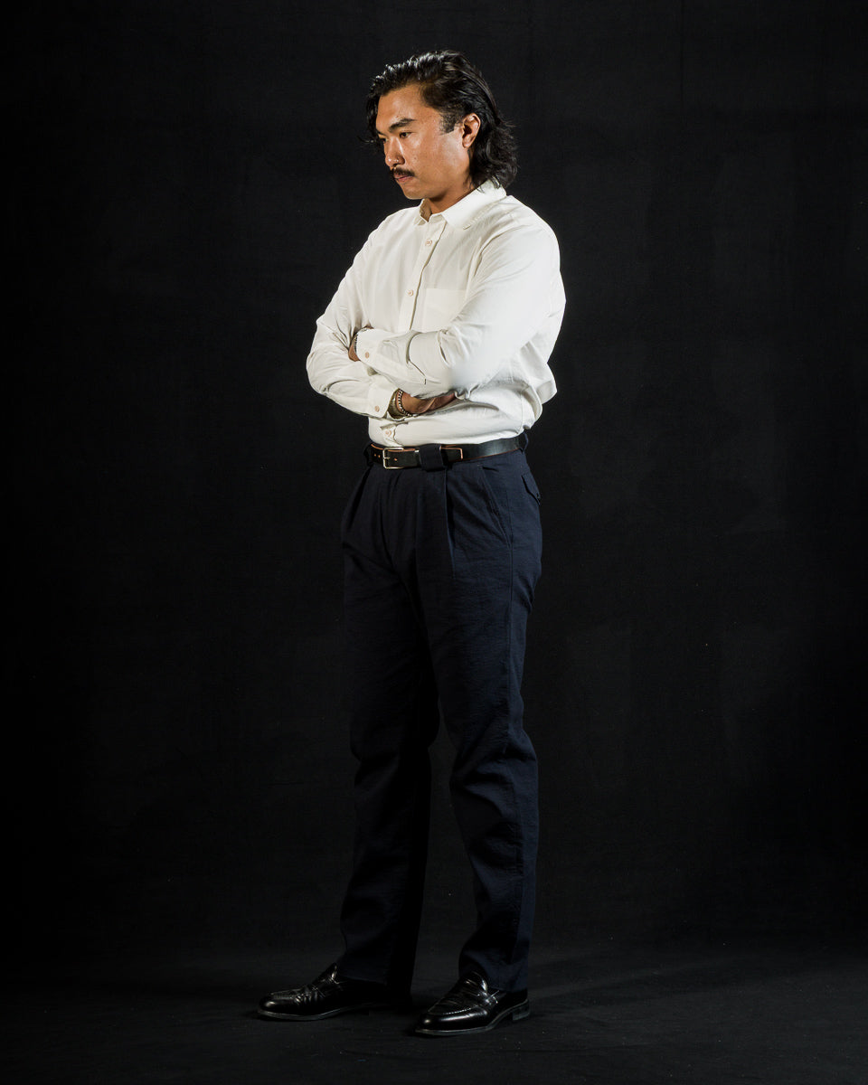 1st PAT-RN Boston Shirt - White Pelleovo - Standard & Strange