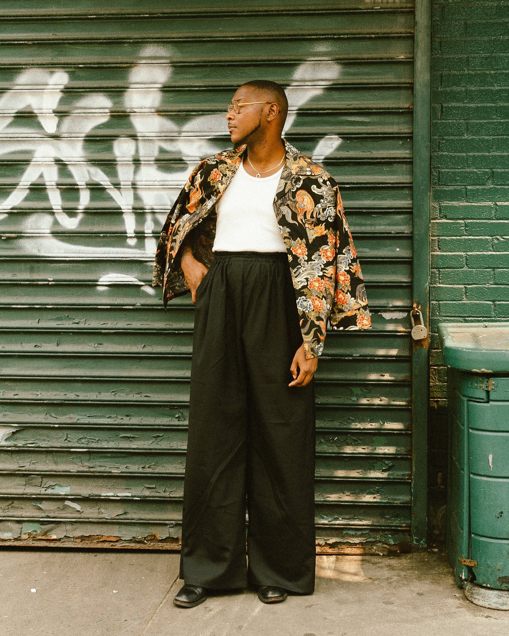 Black Sign Kyle Laurence Wide Pants - Midnight Black - Standard & Strange