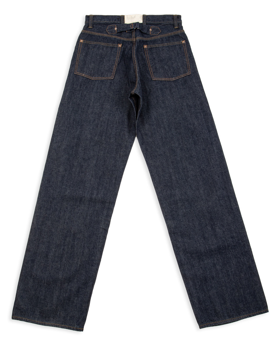 Black Sign 1920s 10.5 oz Dockery Waist-Overalls - Dark Indigo - Standard & Strange