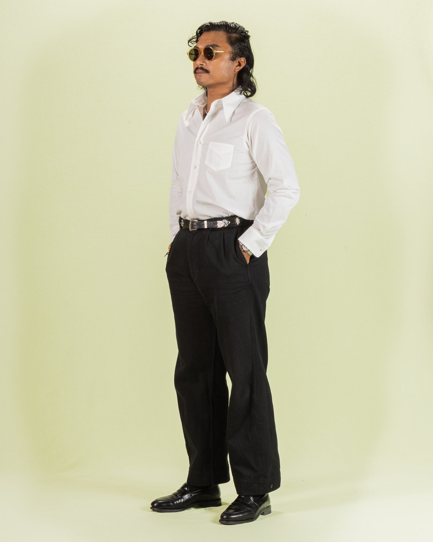 Black Sign Broadway Dress Shirt - Salt White - Standard & Strange