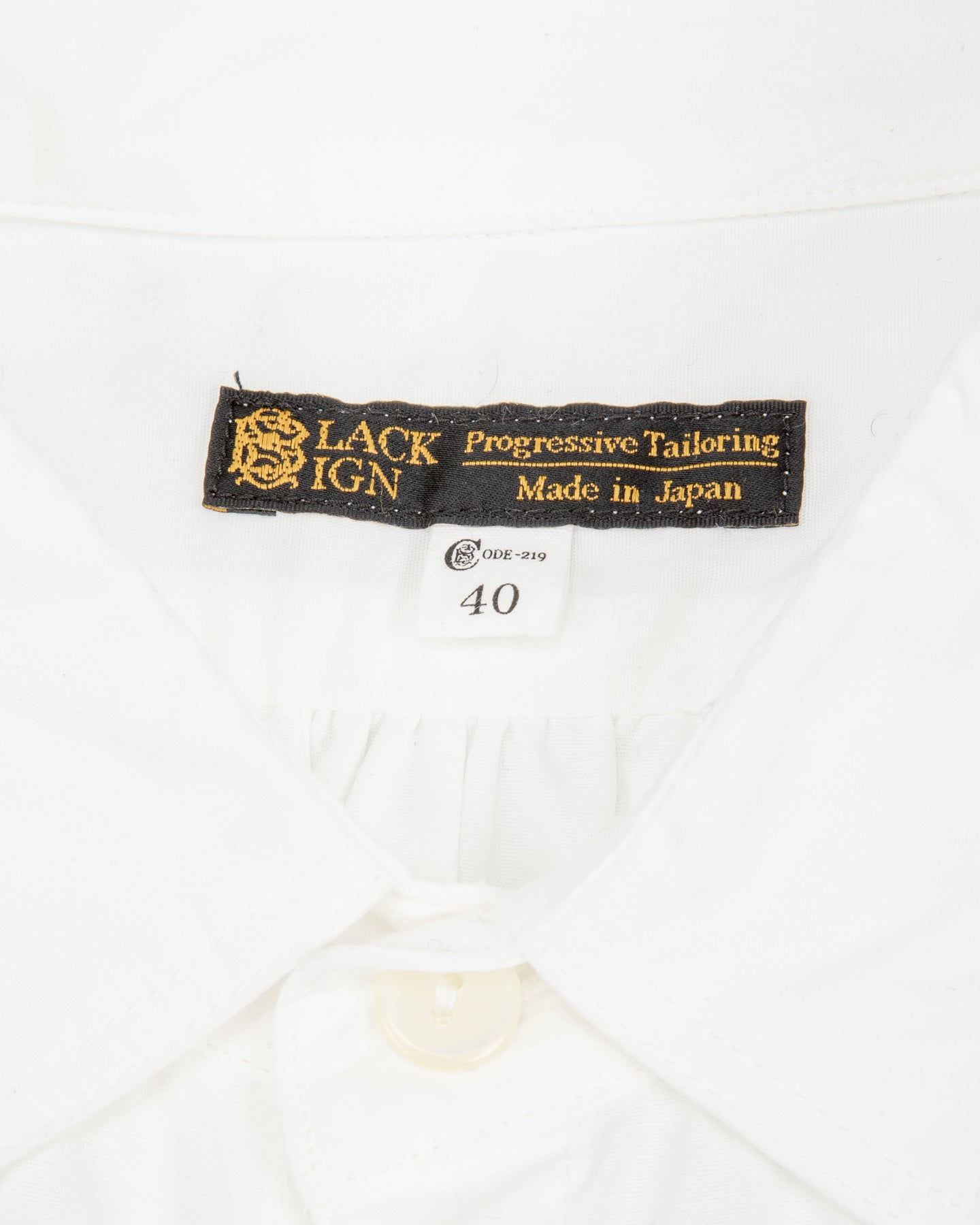 Black Sign Cotton Broad Homestead Shirt - Salt White - Standard & Strange