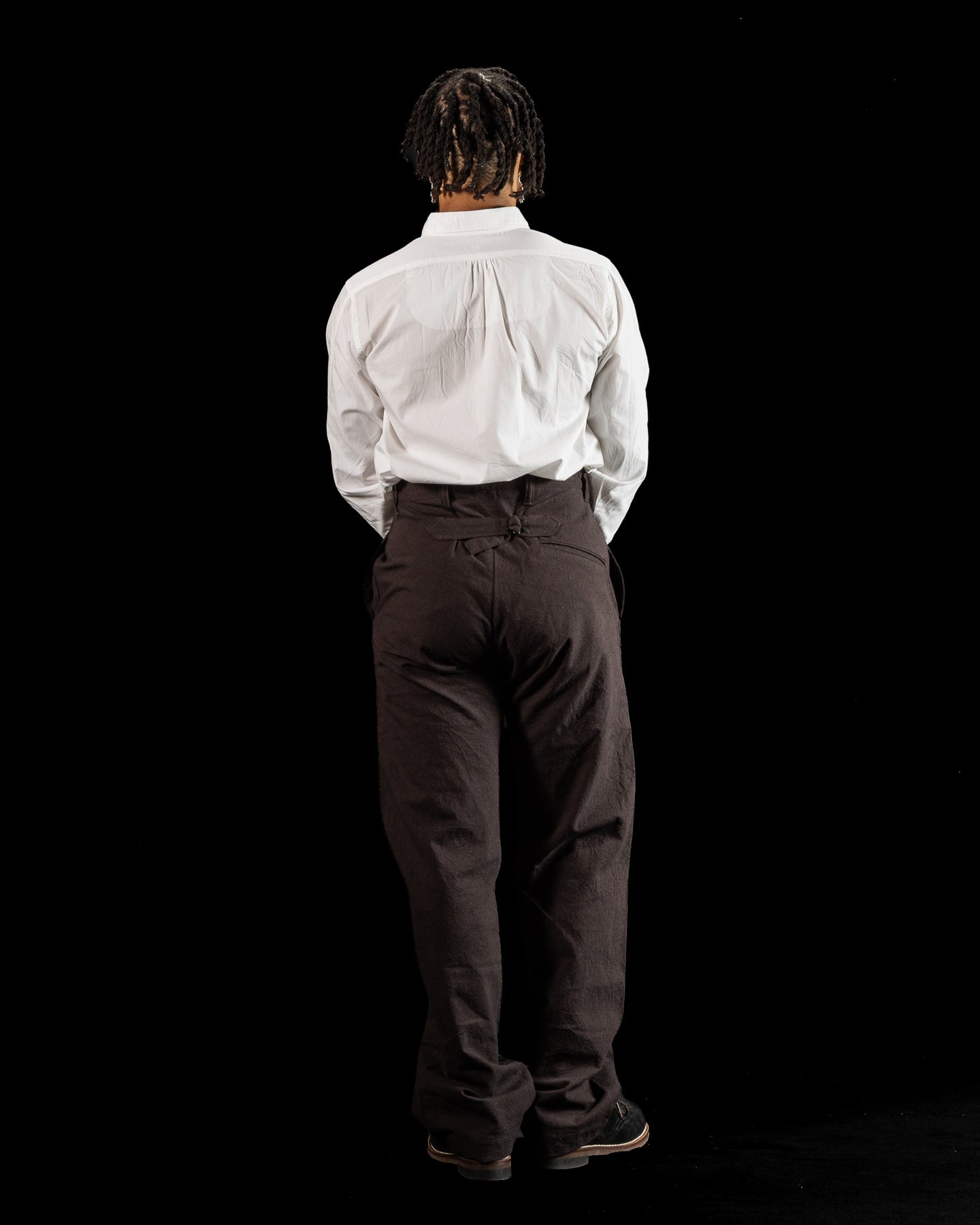 Black Sign Cotton Broad Homestead Shirt - Salt White - Standard & Strange