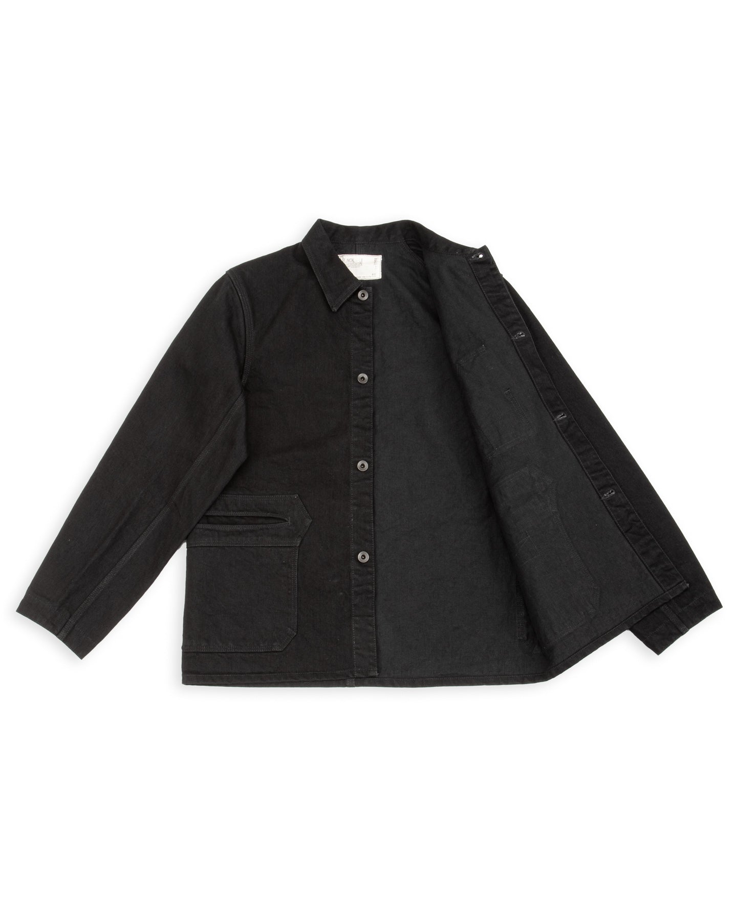 Black Sign Denim Delta Jacket - 15 oz Black Denim - Standard & Strange
