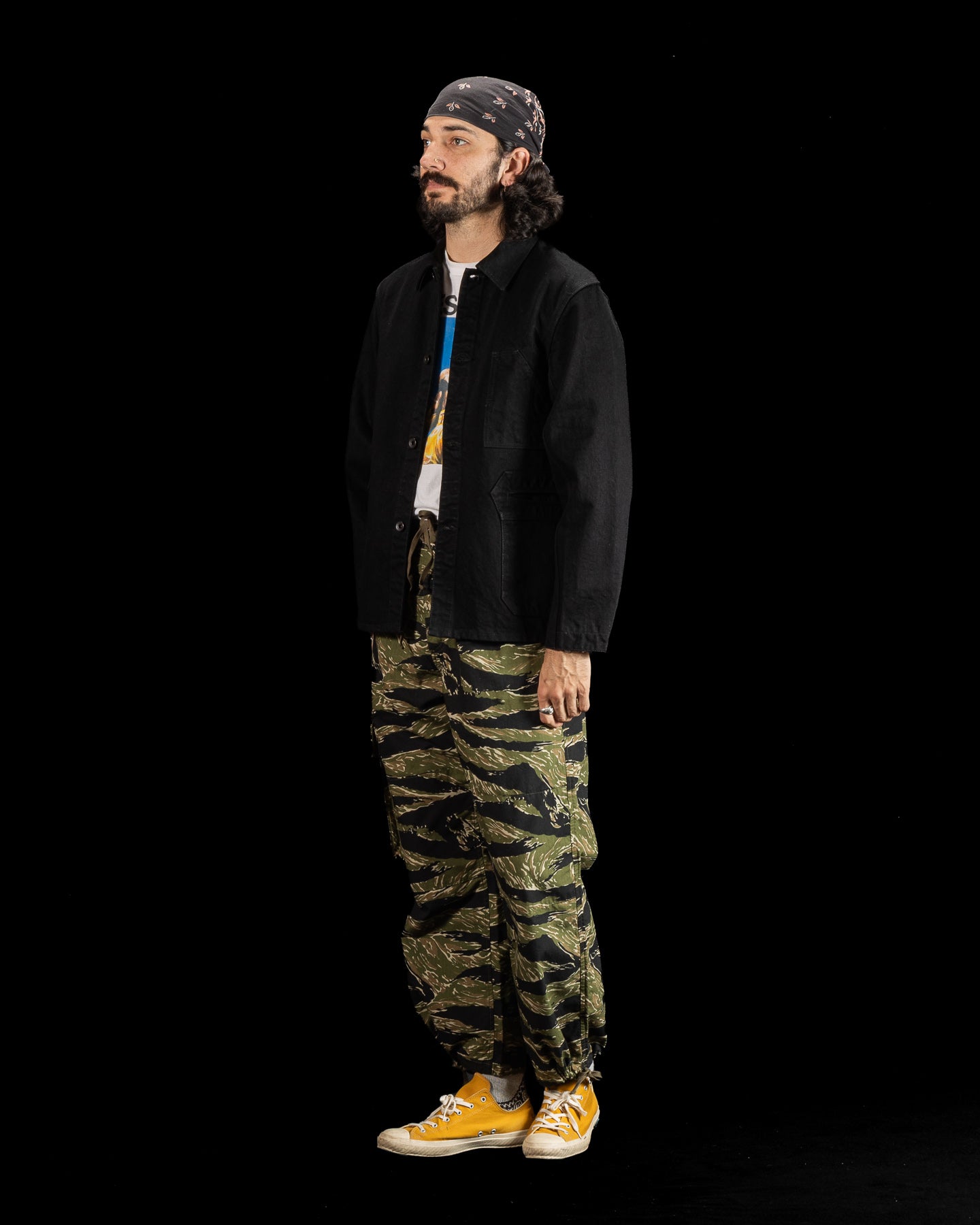 Black Sign Denim Delta Jacket - 15 oz Black Denim - Standard & Strange