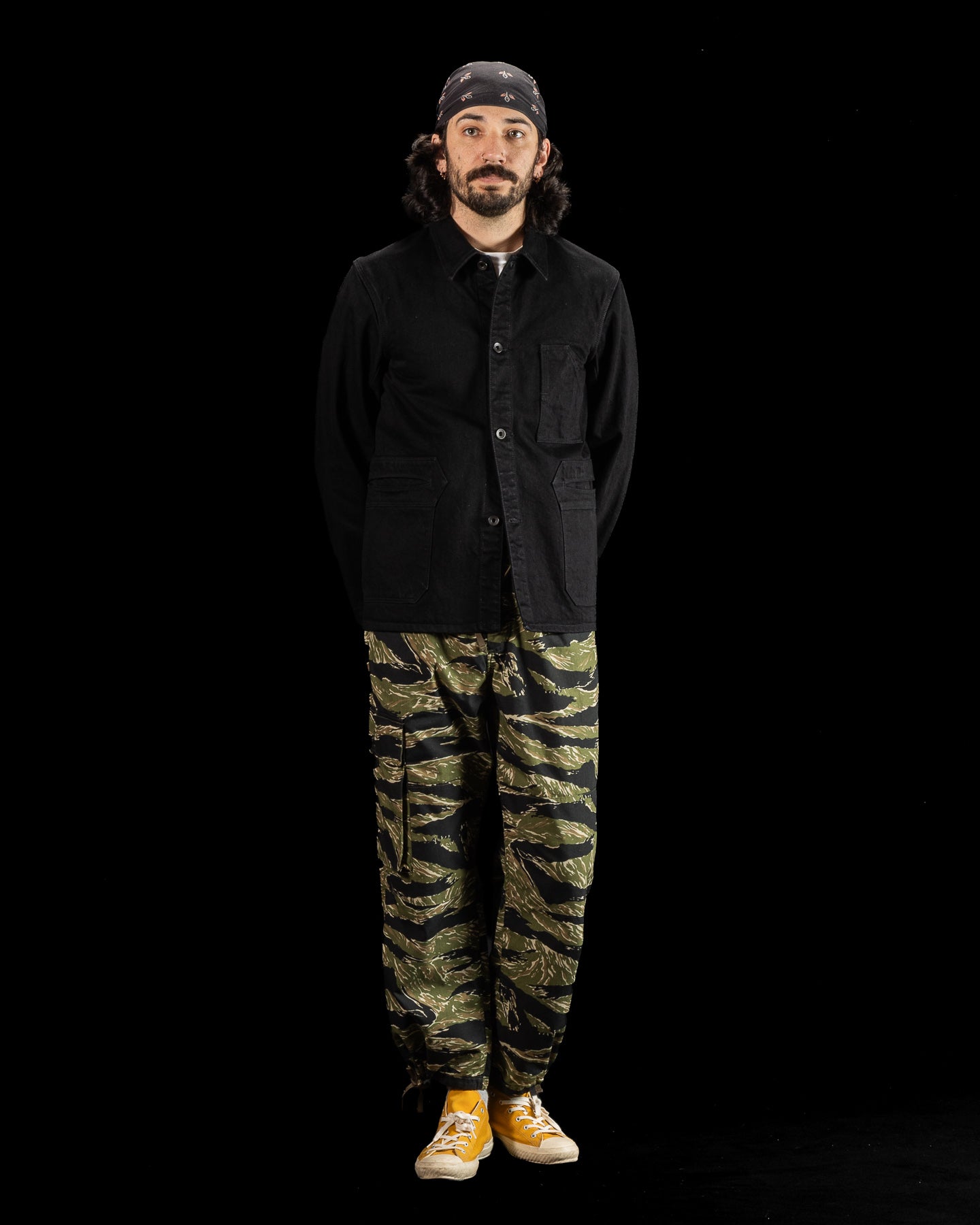 Black Sign Denim Delta Jacket - 15 oz Black Denim - Standard & Strange