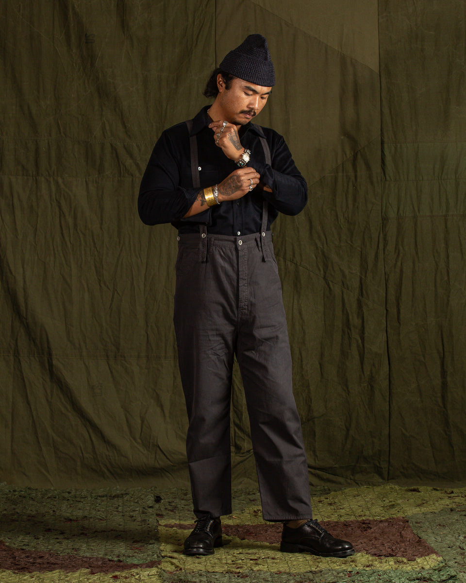 Black Sign Italian Cashmere Open Pocket Work Shirt - Royal Navy - Standard & Strange