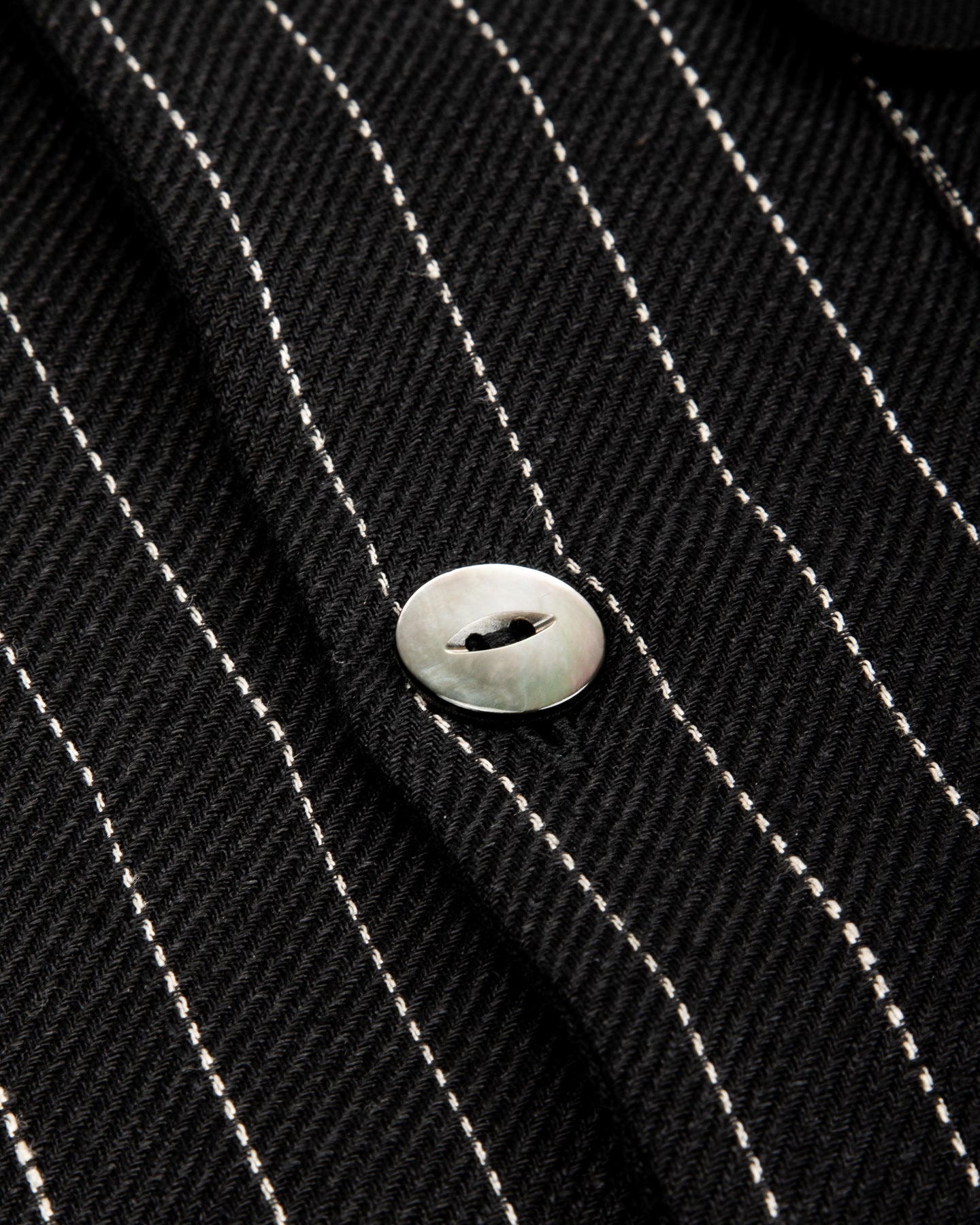 Black Sign Italian Collar 2 Tone "GIGORO" Jacket - Rain Stripe - Standard & Strange