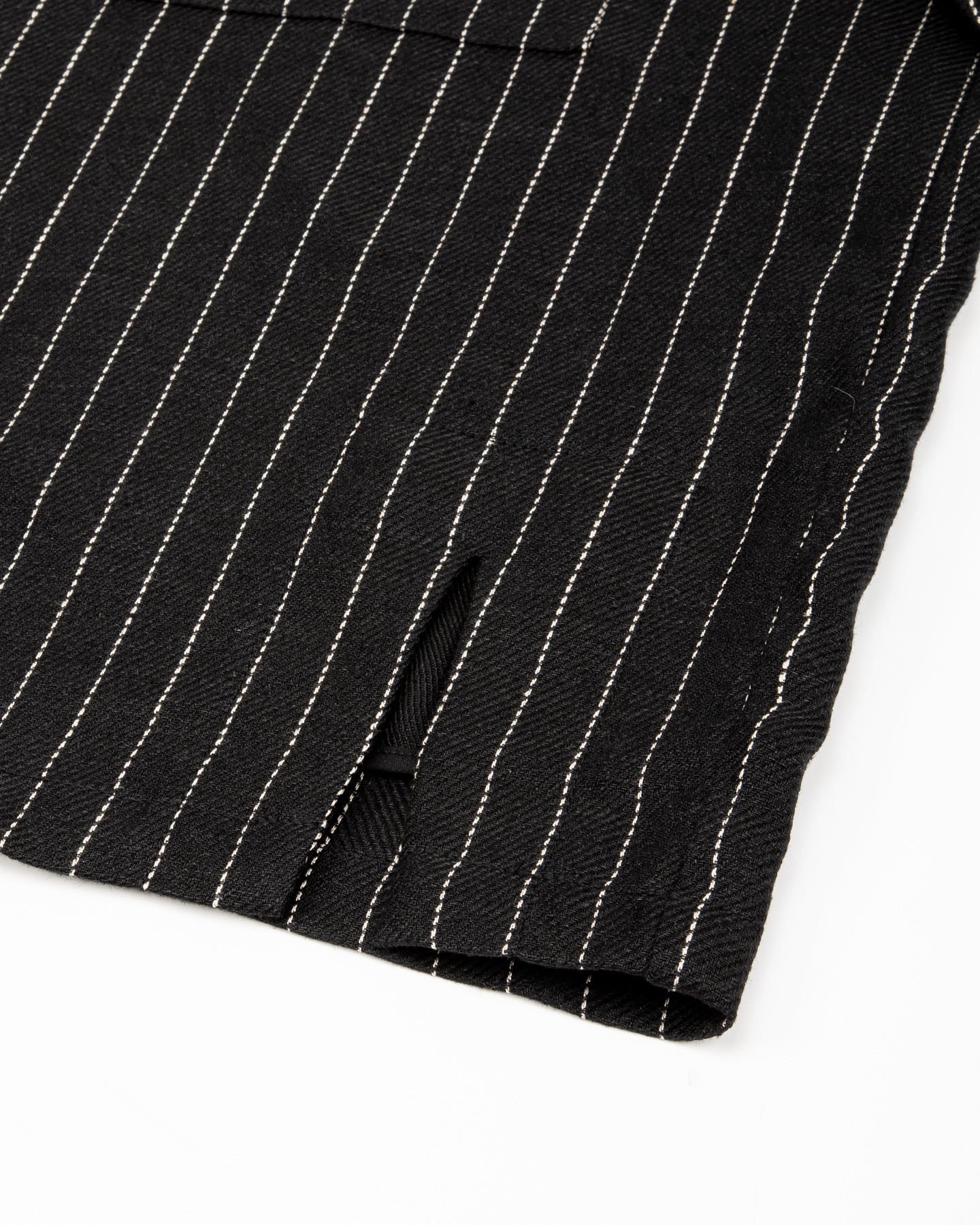 Black Sign Italian Collar 2 Tone "GIGORO" Jacket - Rain Stripe - Standard & Strange