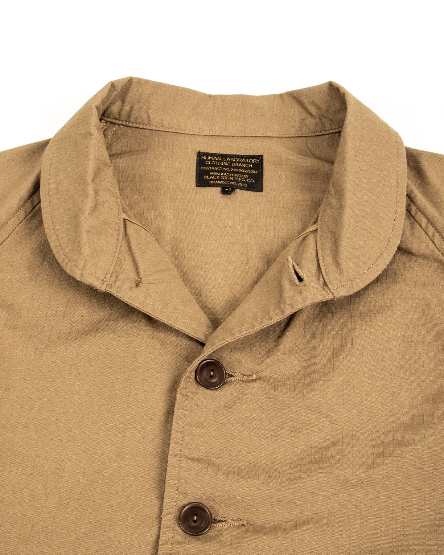 Black Sign Military Ripstop Civilian Cossack Jacket - Dust Beige - Standard & Strange