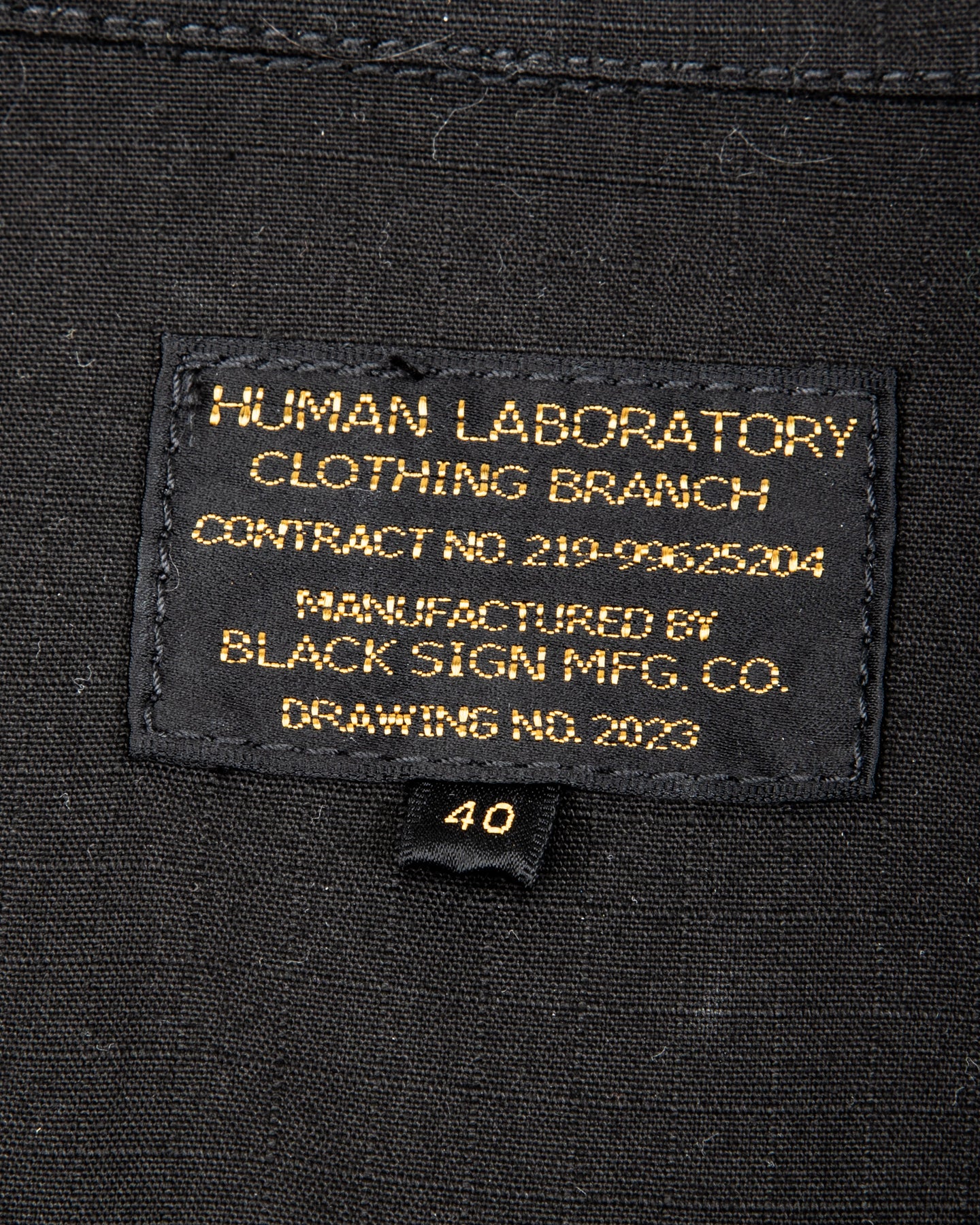 Black Sign Military Ripstop Civilian Cossack Jacket - Surprise Black - Standard & Strange