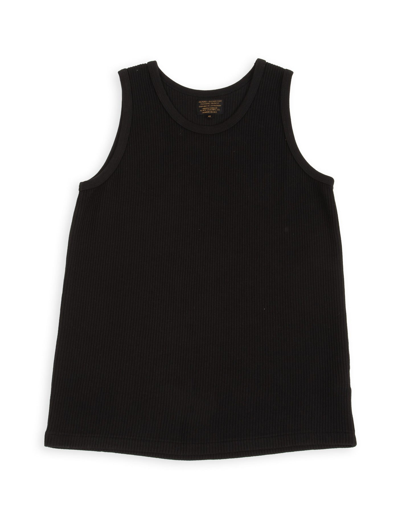 Black Sign Railroad Knit No Sleeve Amish Underwear - Midnight Black - Standard & Strange