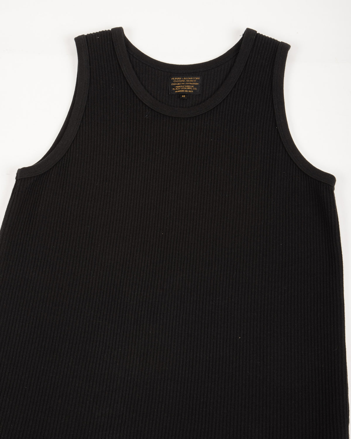 Black Sign Railroad Knit No Sleeve Amish Underwear - Midnight Black - Standard & Strange