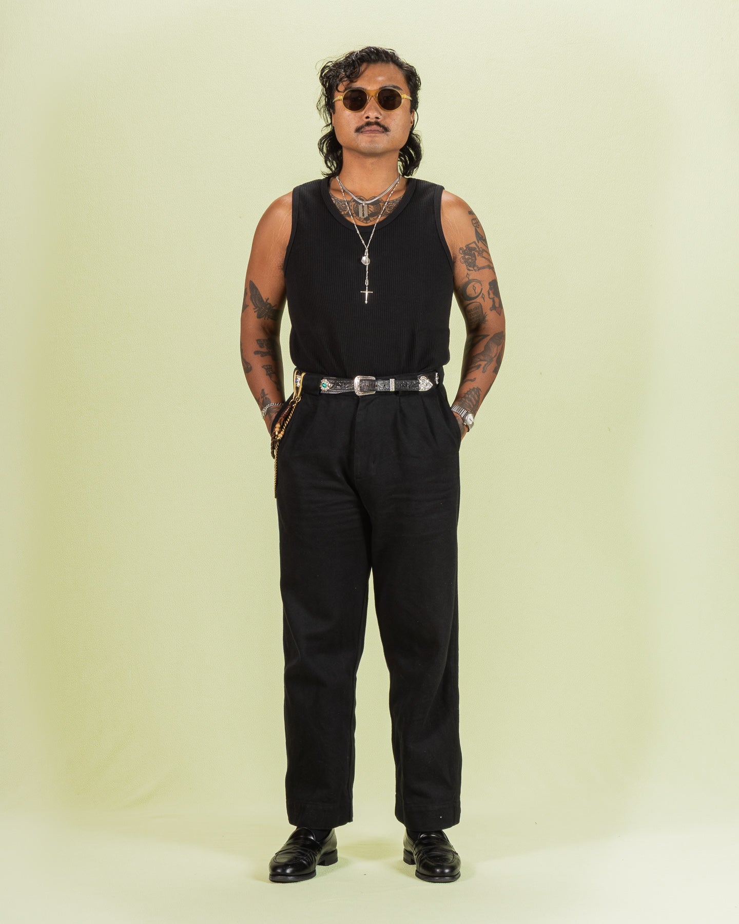 Black Sign Railroad Knit No Sleeve Amish Underwear - Midnight Black - Standard & Strange