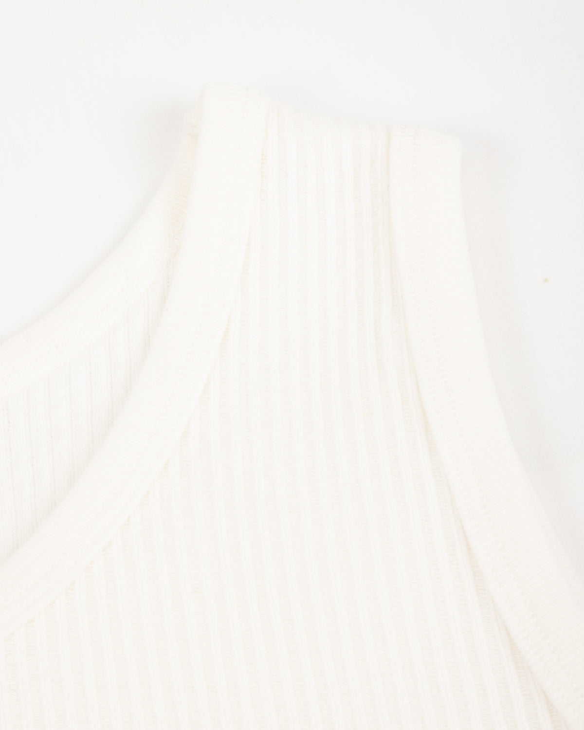Black Sign Railroad Knit No Sleeve Amish Underwear - Salt White - Standard & Strange