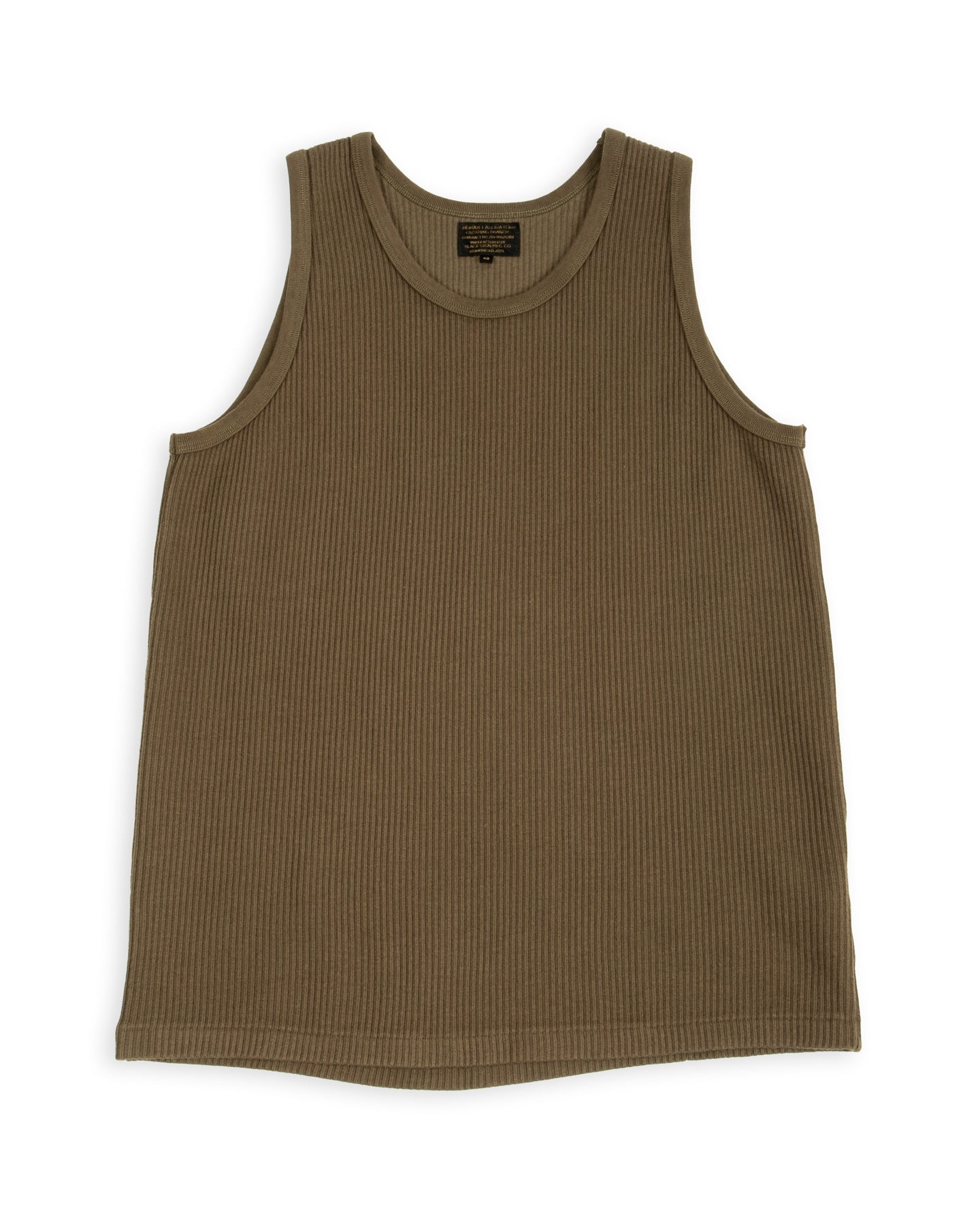 Black Sign Railroad Knit No Sleeve Amish Underwear - Soldier Green - Standard & Strange