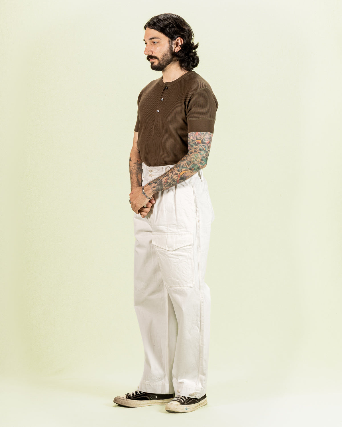 Black Sign Railroad Knit S/S Amish Underwear - Soldier Green - Standard & Strange