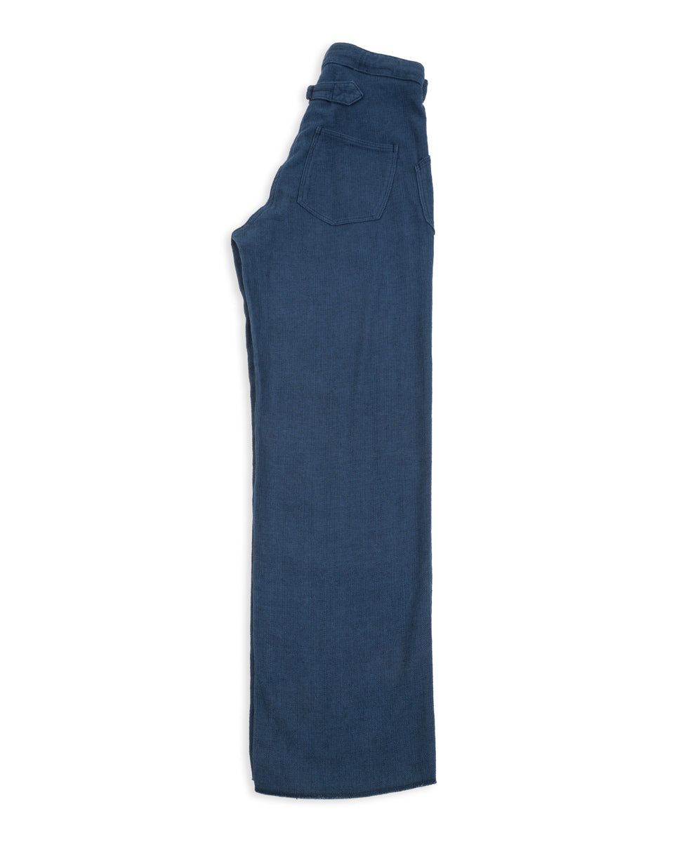 Black Sign Rasp Dobby Utility Trousers - Blue Moon - Standard & Strange
