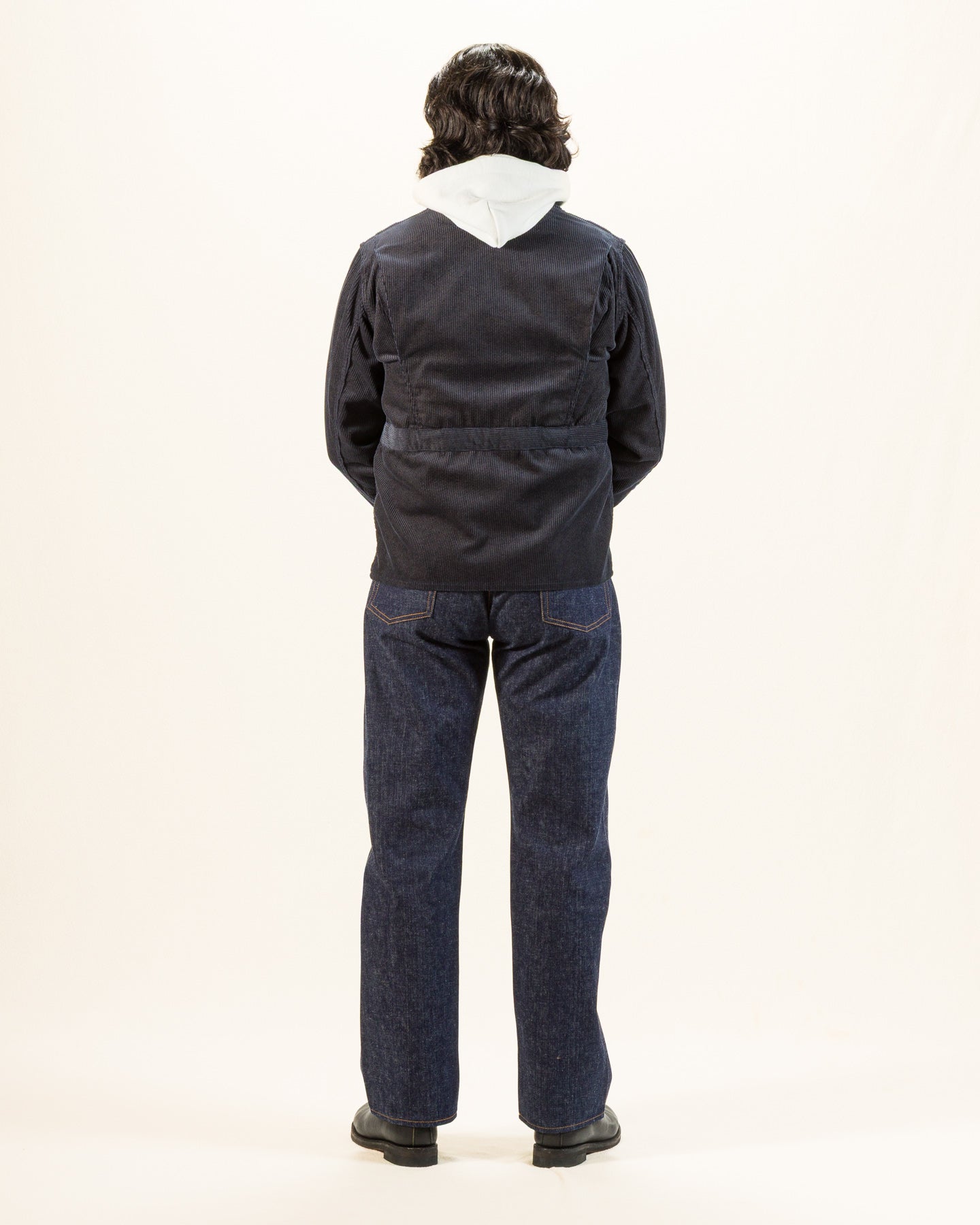 Black Sign Ripple Cord Aim Jacket - Deep Sea Navy - Standard & Strange