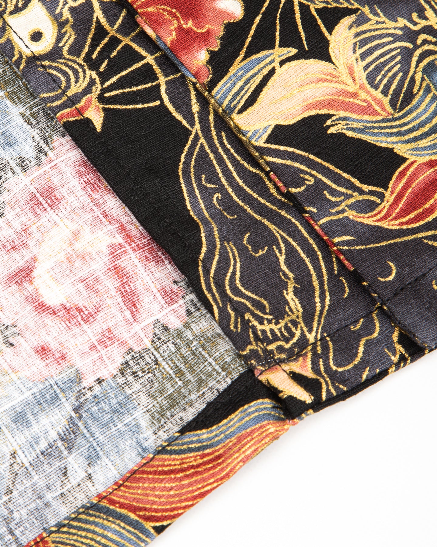 Black Sign "Japanese Lion and Peony" Night Shirt - Midnight Black - Standard & Strange