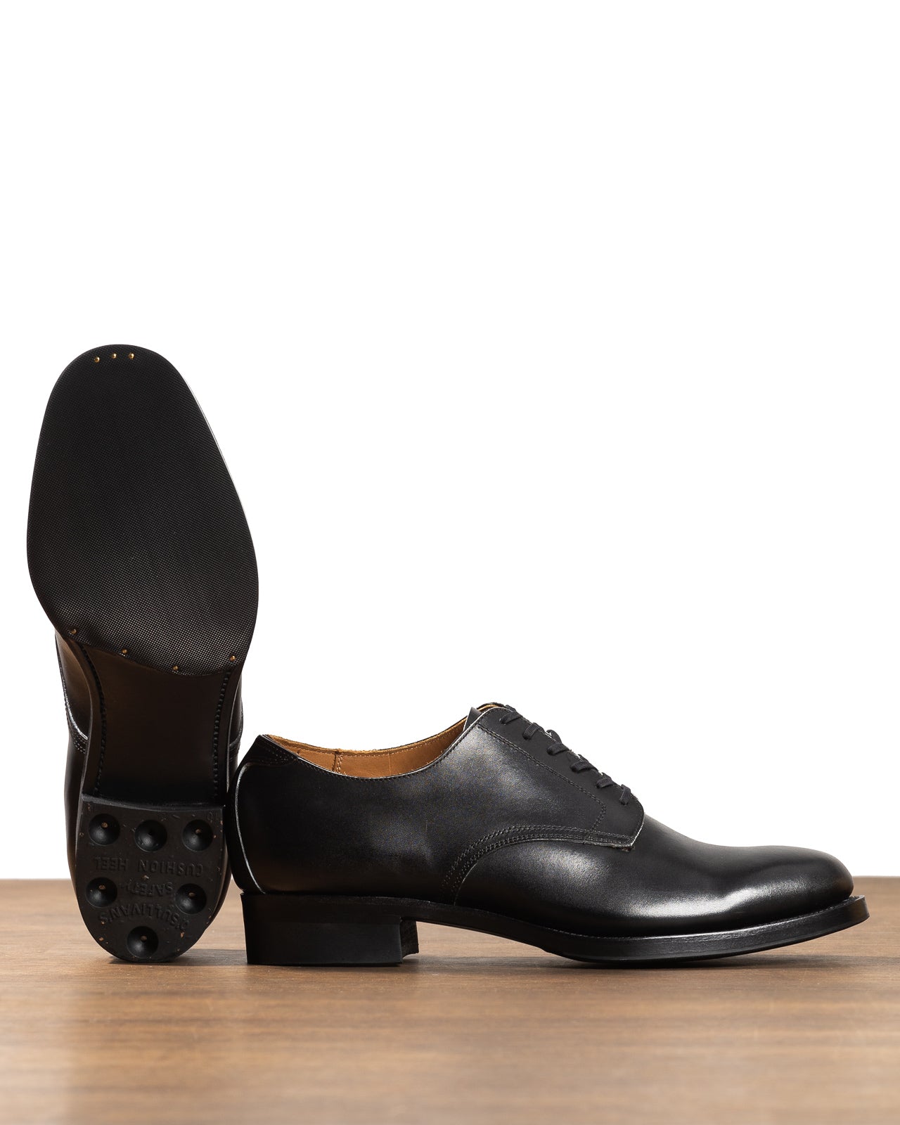 Clinch Boots Service Shoe - Black Calf - MIL-WIDE Last - Standard & Strange
