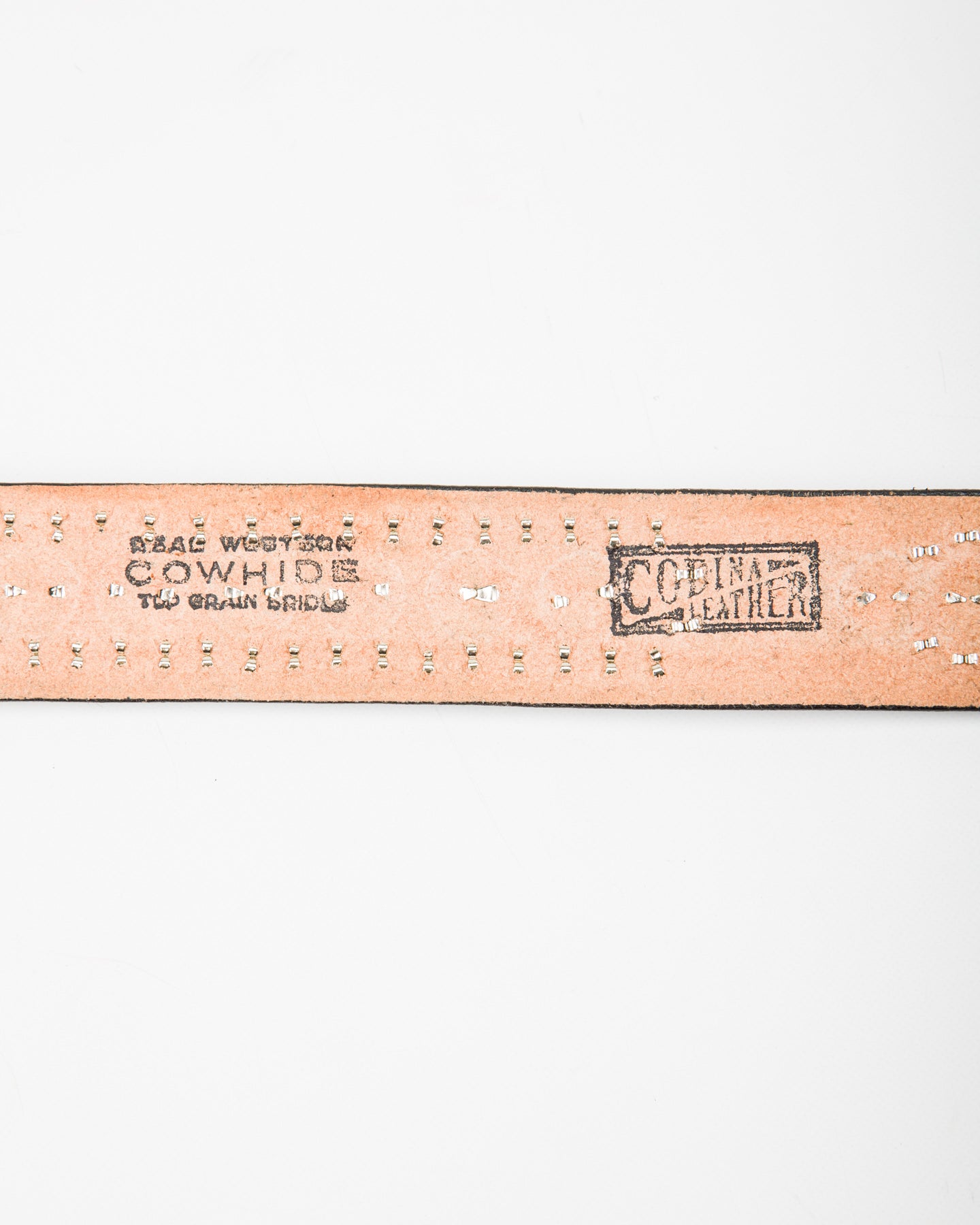 Codina Leather California Poppy Garrison Belt - No.308 Black/White - Standard & Strange