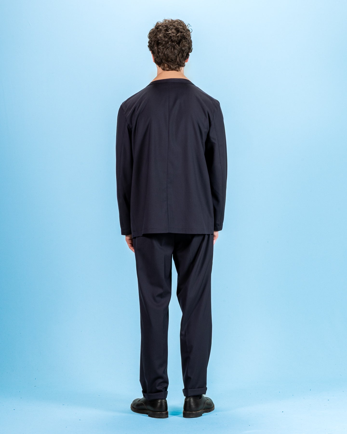 De Bonne Facture Double Breasted Jacket - Navy Wool - Standard & Strange