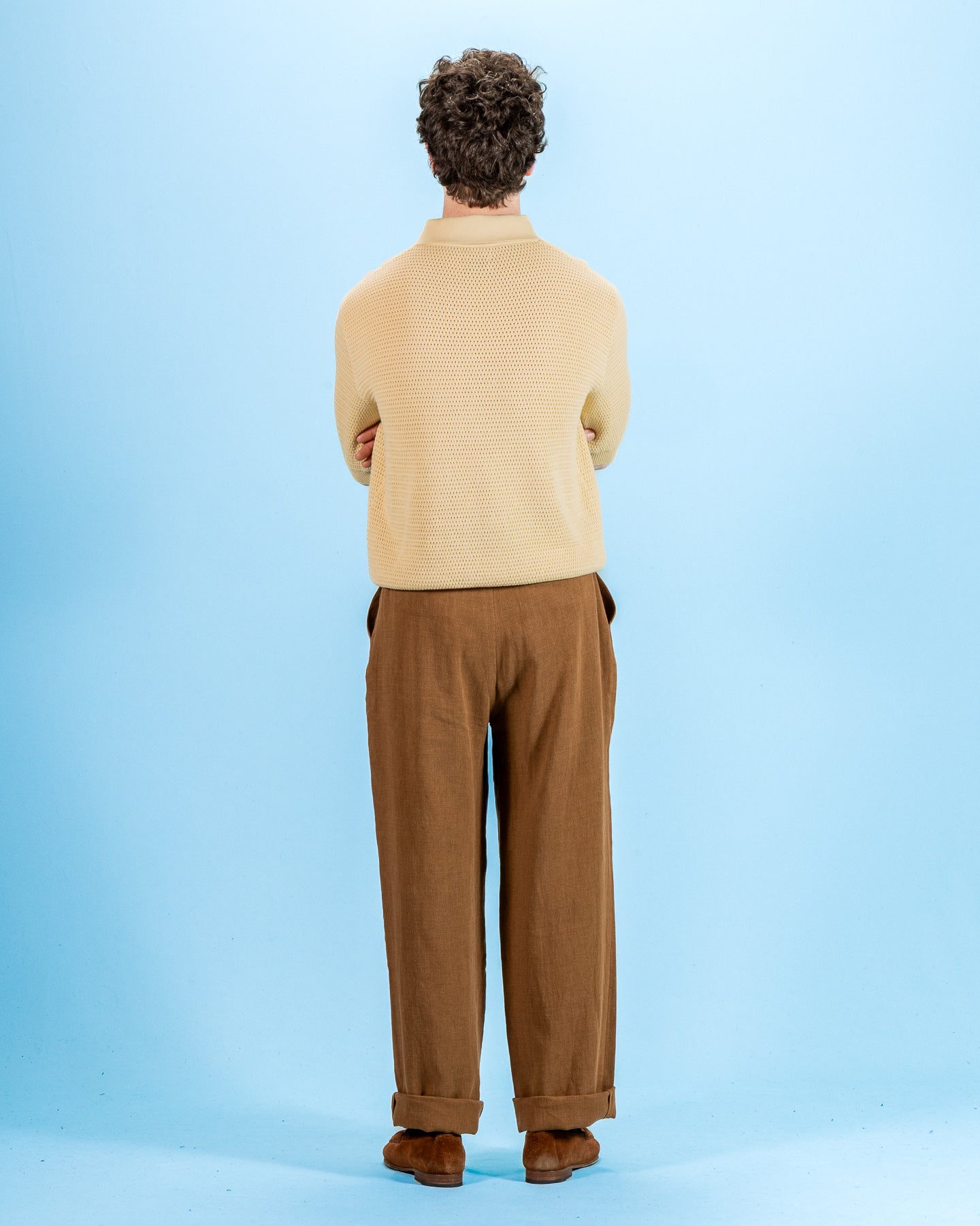 De Bonne Facture Grandad Trousers - Cinnamon Wool - Standard & Strange