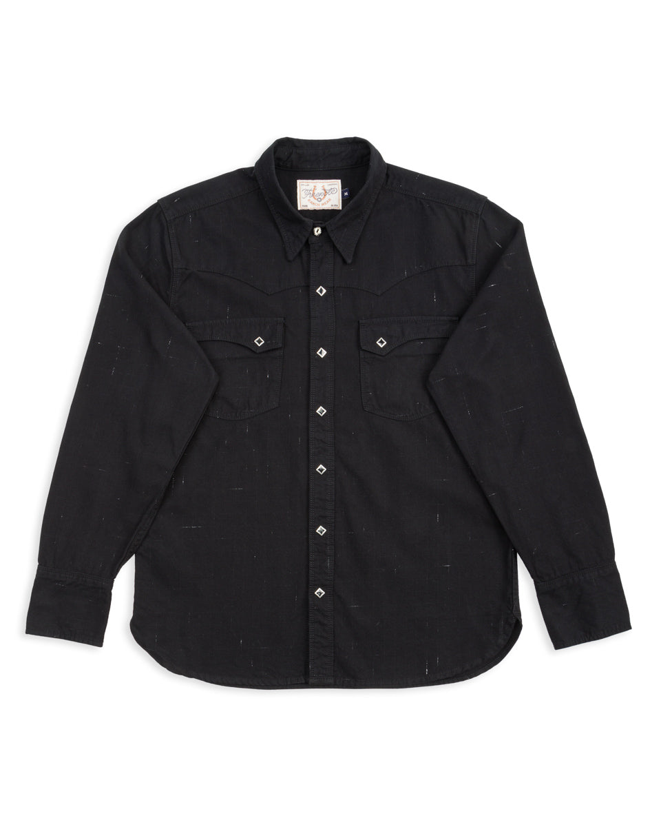 Freenote Calico Western Shirt - 9oz Black Ripstop - Standard & Strange