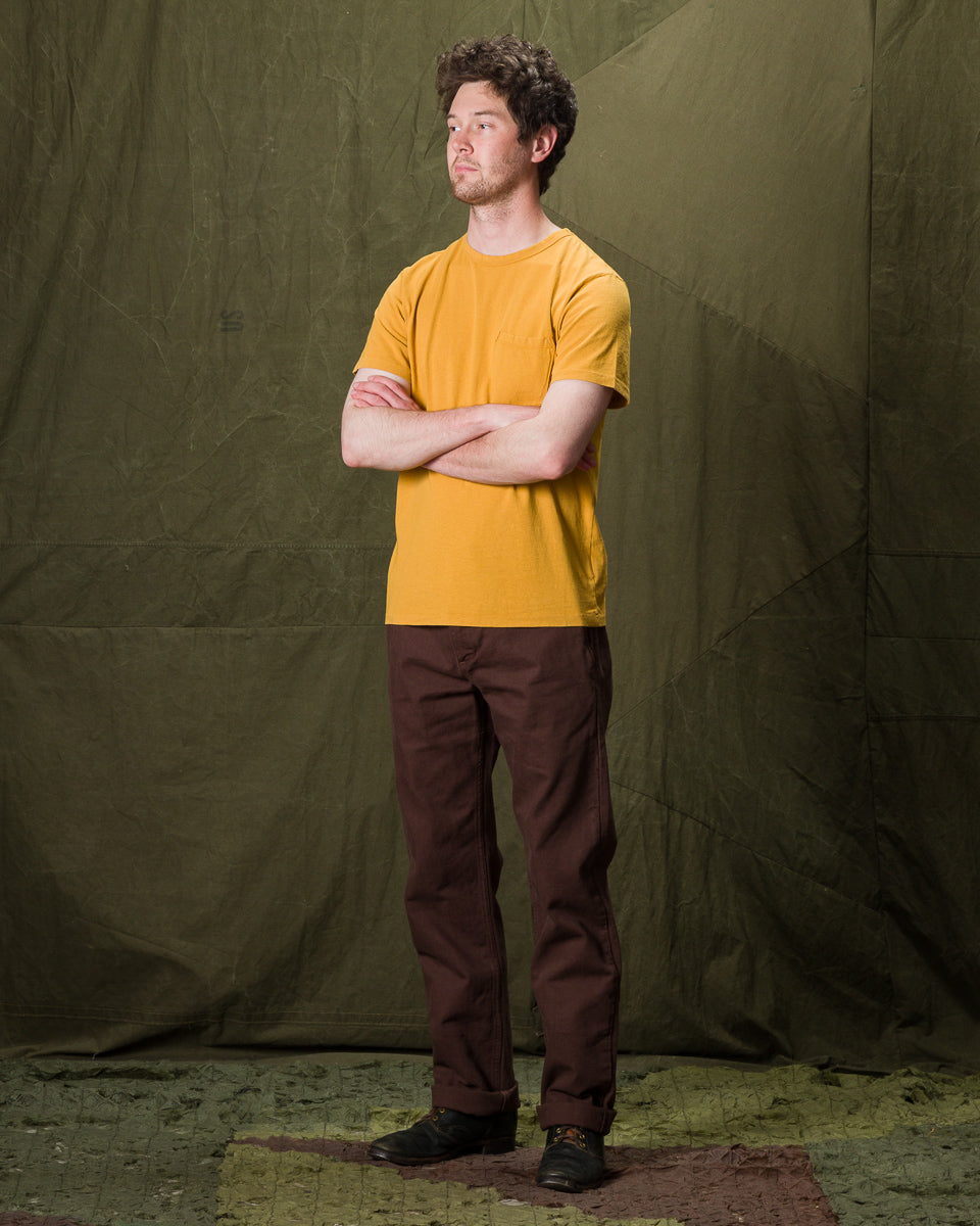 Freenote 9oz Pocket Tee - Mustard - Standard & Strange