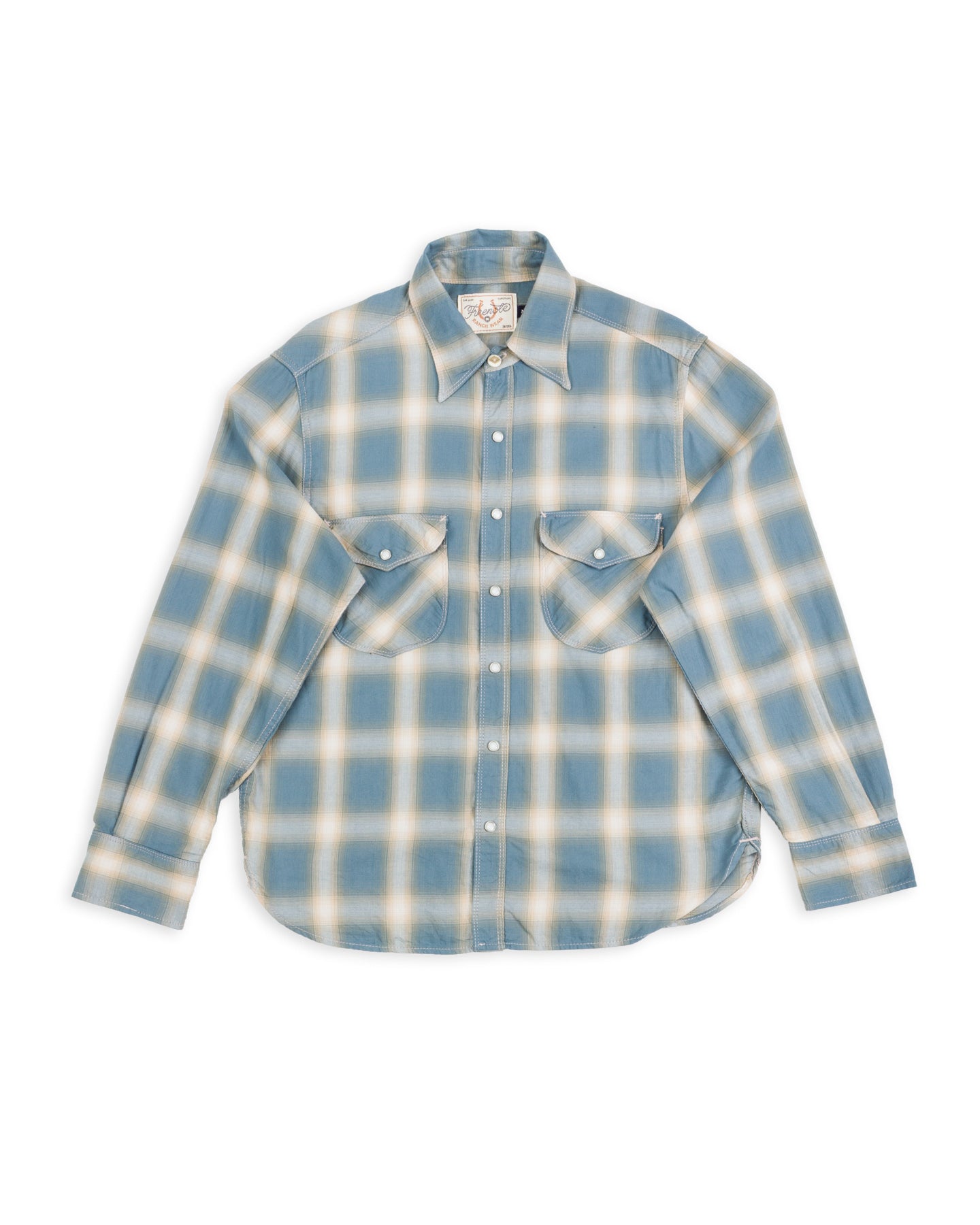 Freenote Bodie Shirt - Clear Blue Plaid - Standard & Strange