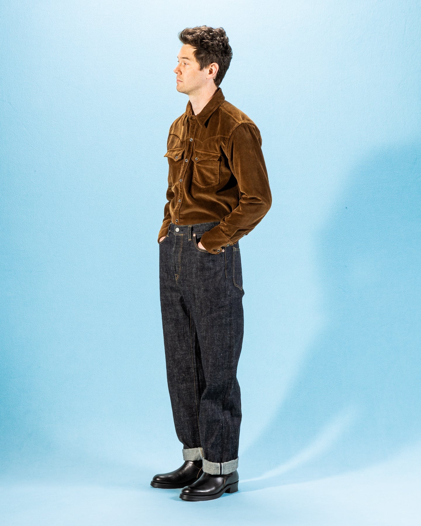 Freenote Calico Western Shirt - Gold Corduroy - Standard & Strange