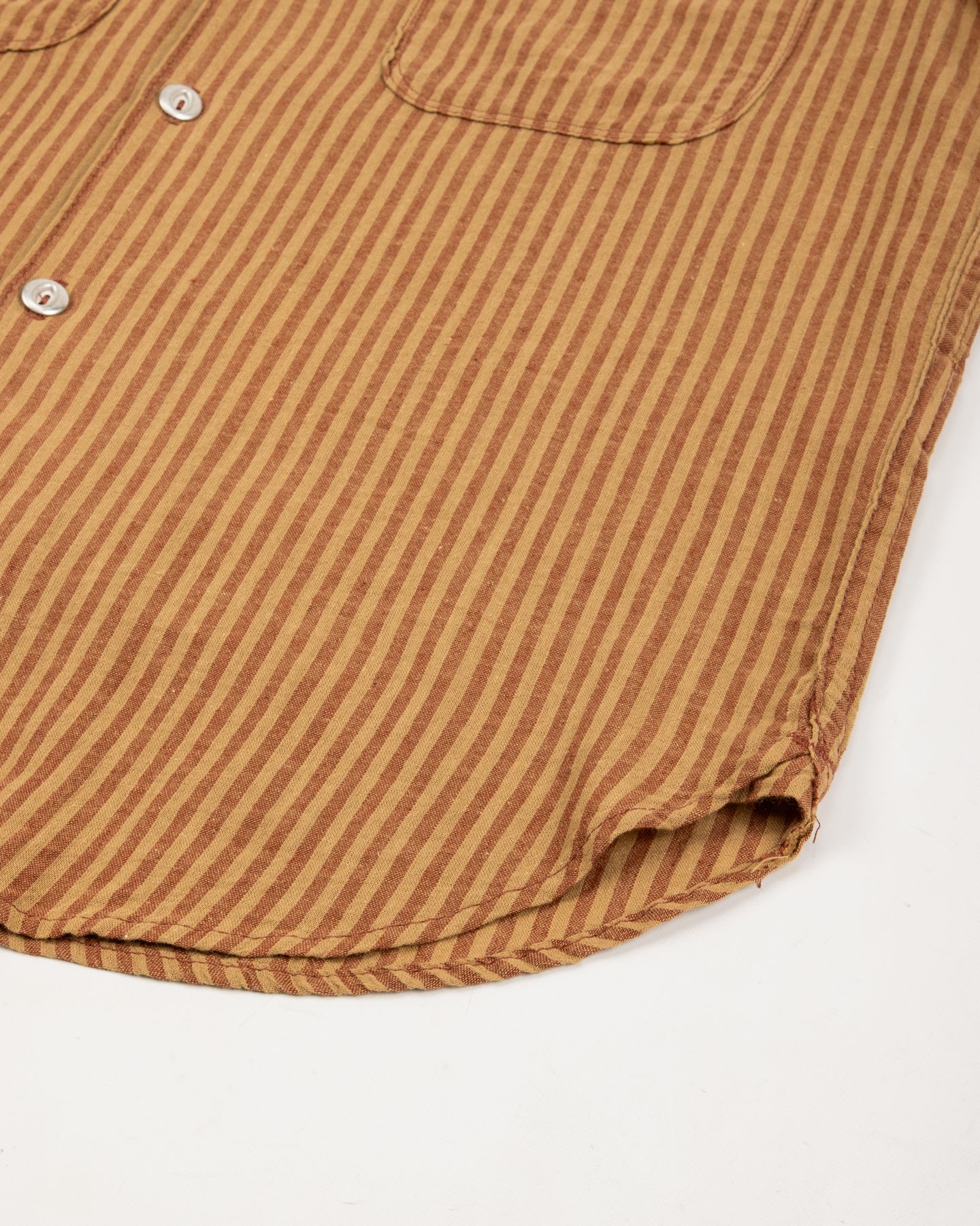 Freenote Dayton Shirt - Terracotta Stripe - Standard & Strange