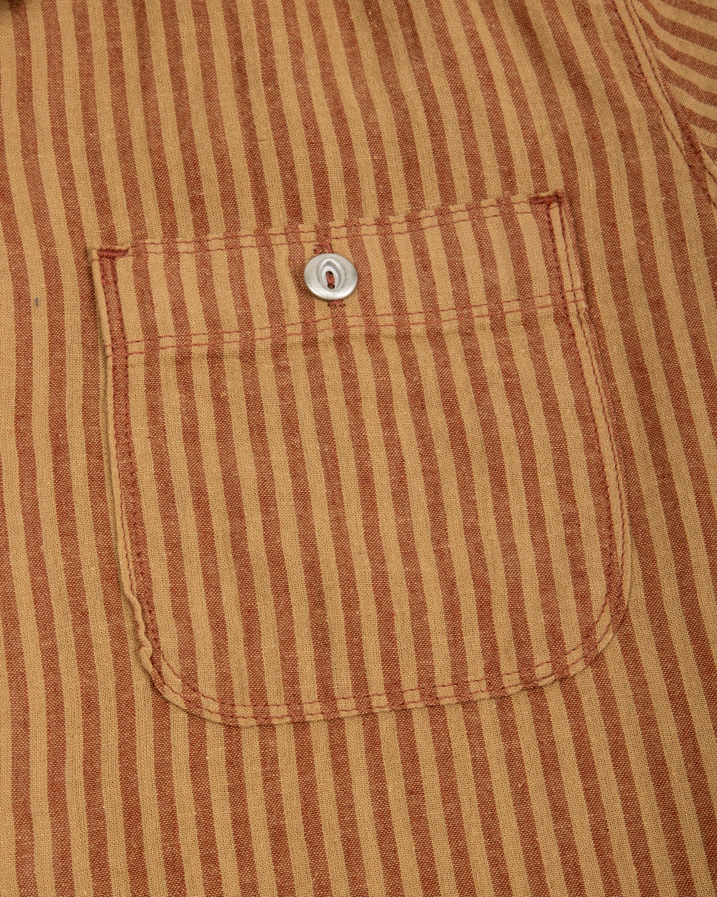 Freenote Dayton Shirt - Terracotta Stripe - Standard & Strange