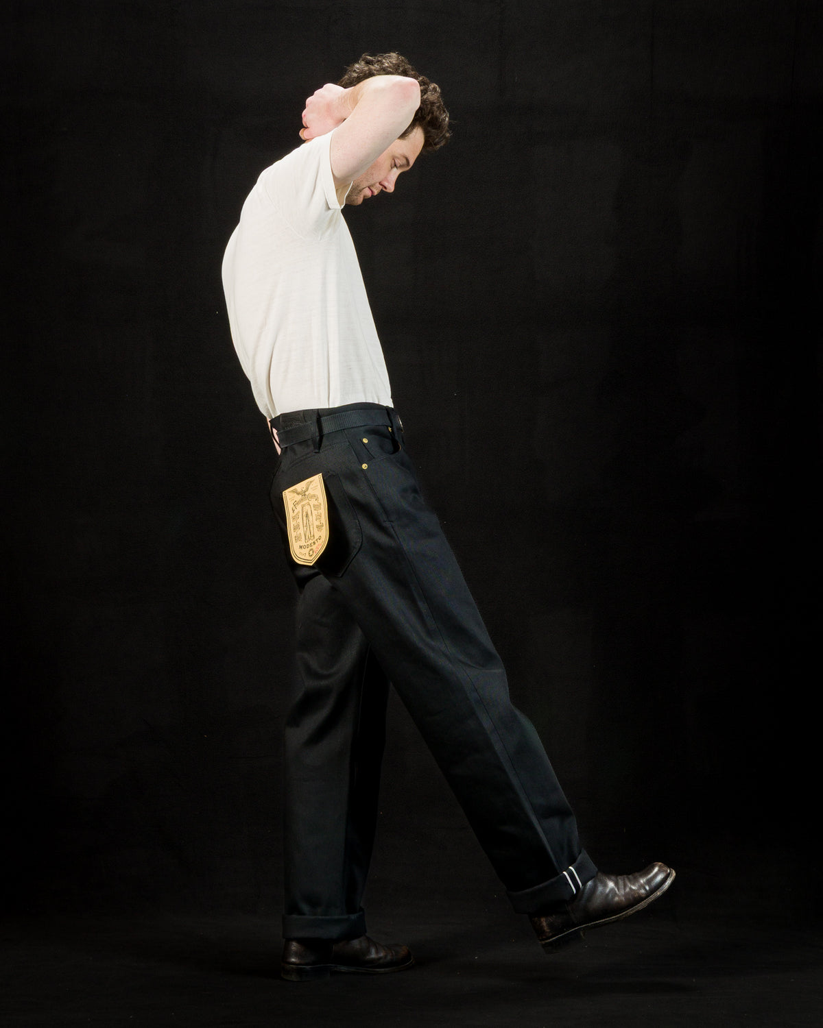 Freenote Modesto Straight Fit - 15.75oz Black/Black - Standard & Strange