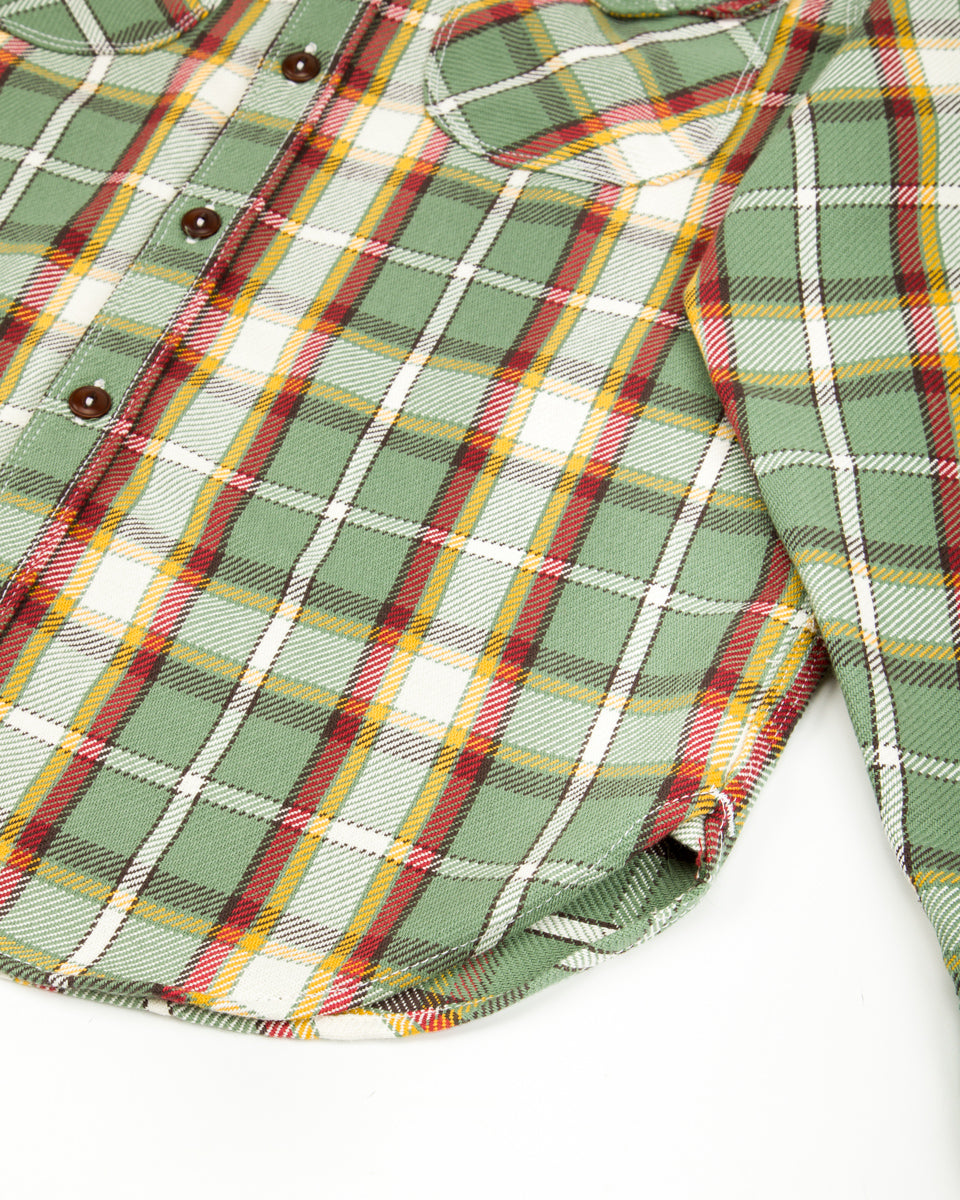 Freenote Wells Workshirt - Aloe Green Plaid - Standard & Strange
