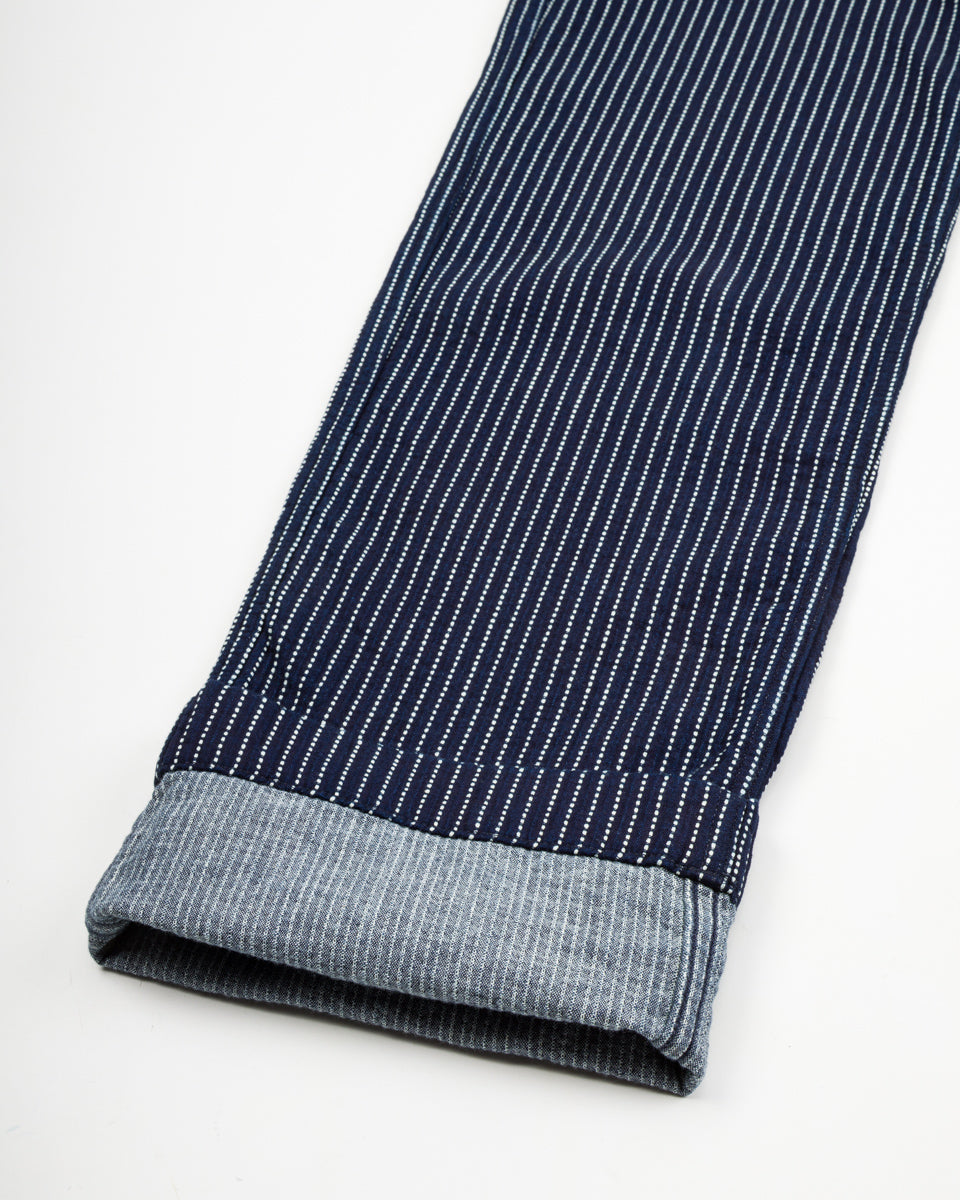 Freenote Western Pant - Blue Dobby Stripe - Standard & Strange
