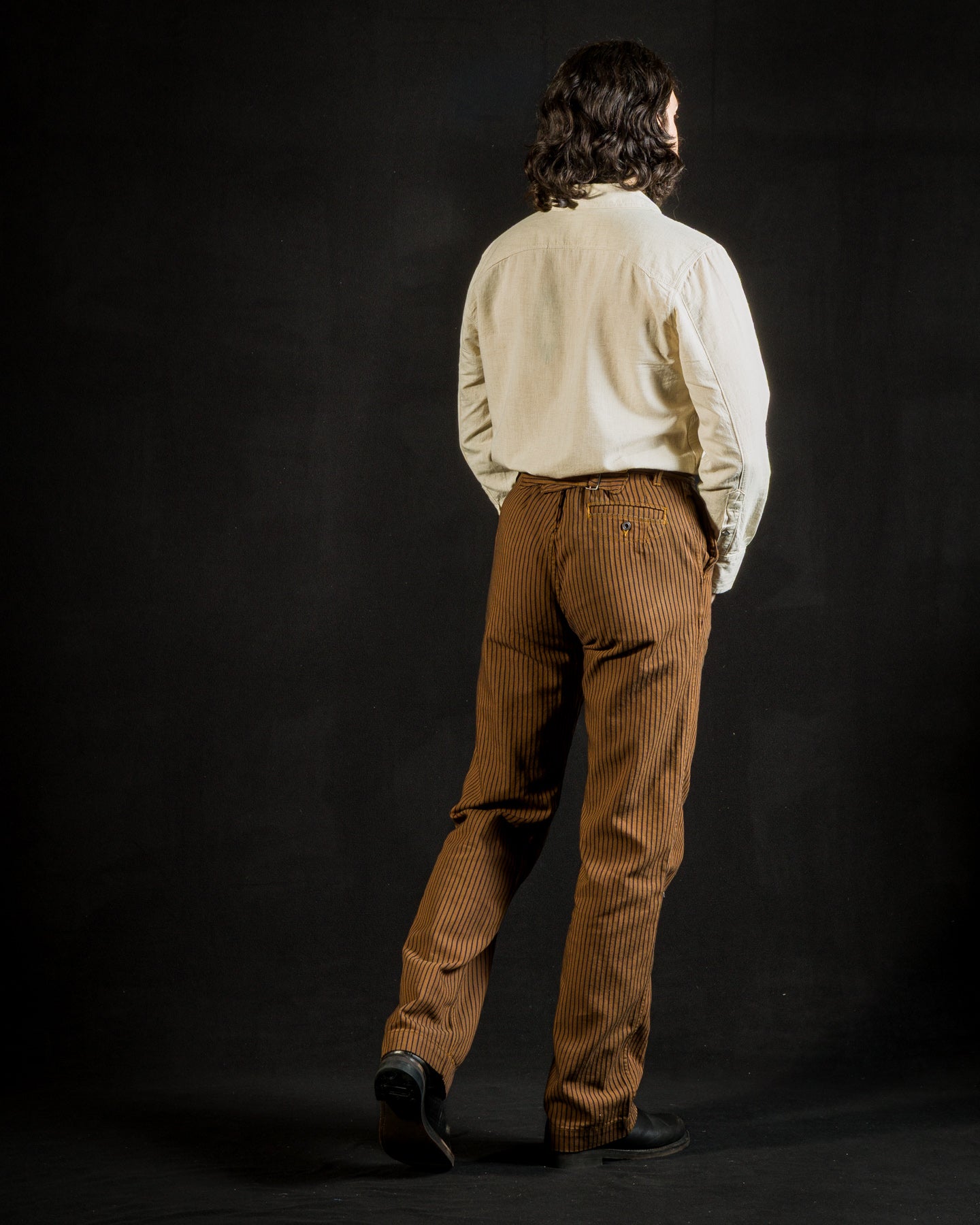 Freenote Western Pant - Brown Herringbone Dobby - Standard & Strange