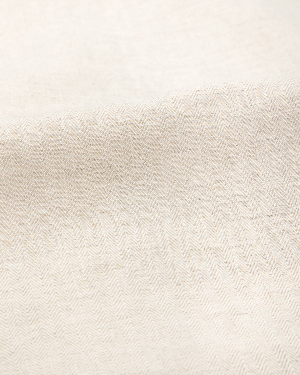 Freenote Yorba Zip S/S - White Herringbone - Standard & Strange