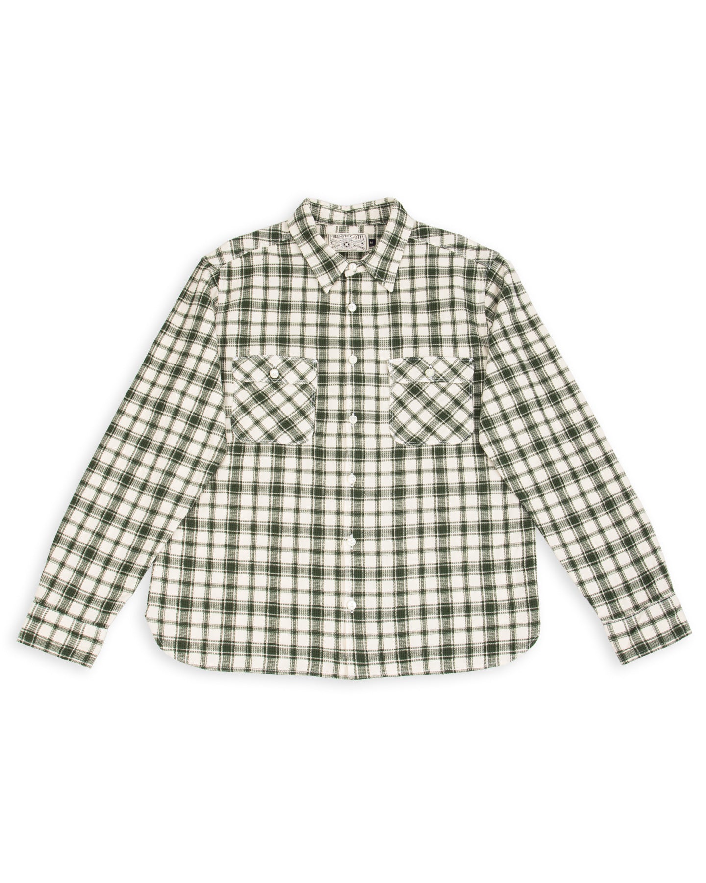 Freenote Benson Shirt - Cactus Green Plaid - Standard & Strange