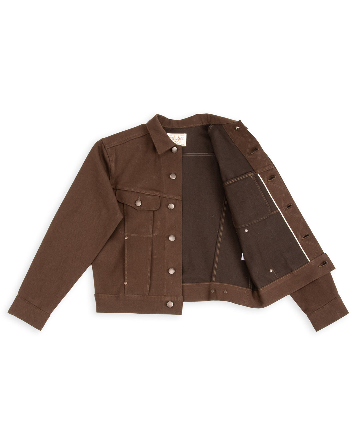 Freenote High Low Jacket - 15oz Dark Brown Denim - Standard & Strange