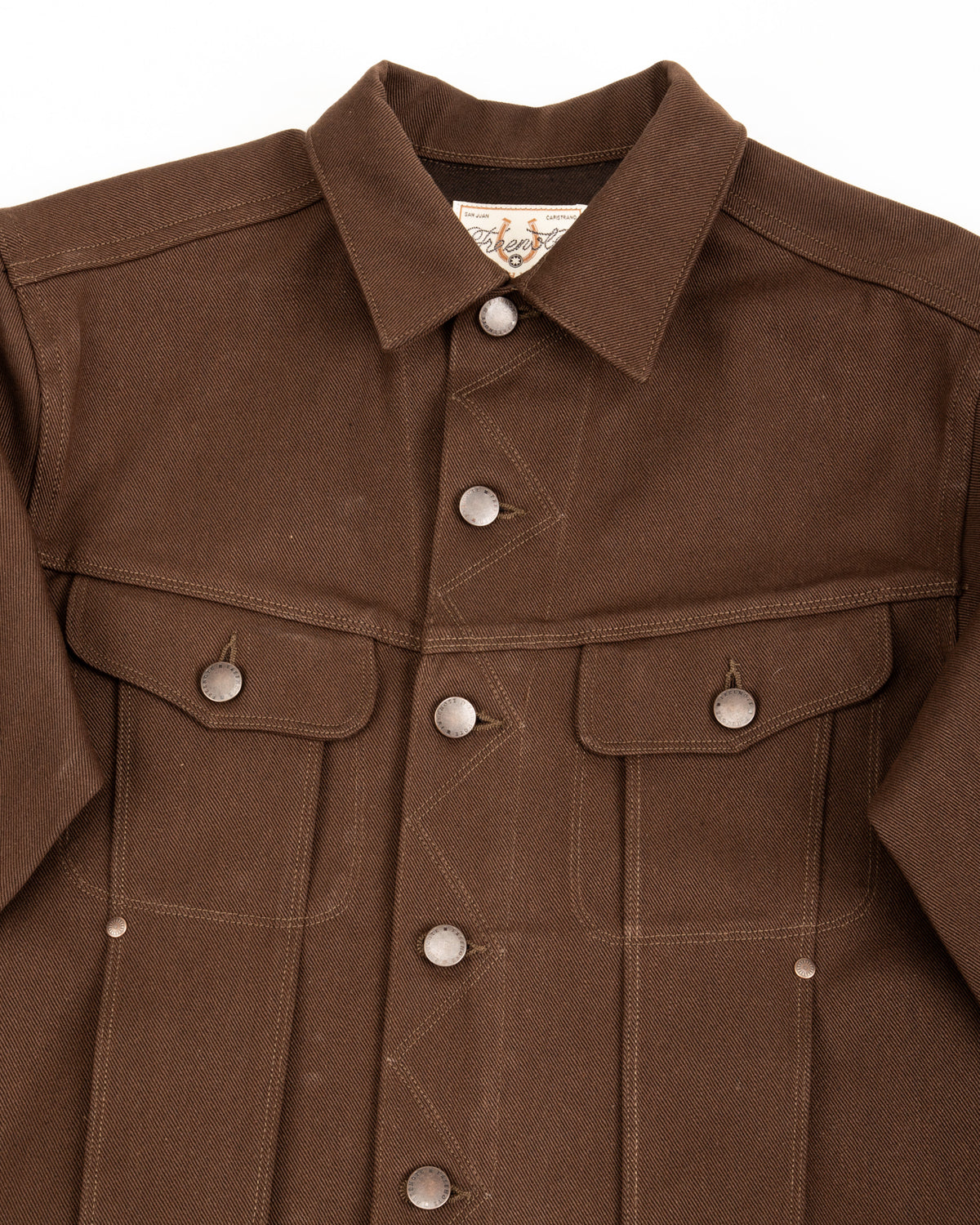 Freenote High Low Jacket - 15oz Dark Brown Denim - Standard & Strange