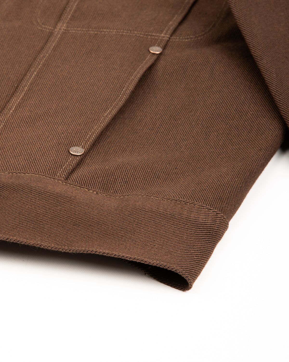 Freenote High Low Jacket - 15oz Dark Brown Denim - Standard & Strange