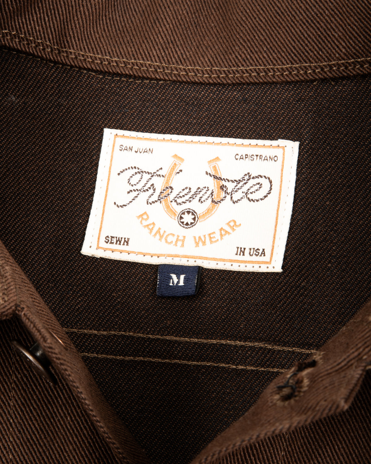 Freenote High Low Jacket - 15oz Dark Brown Denim - Standard & Strange