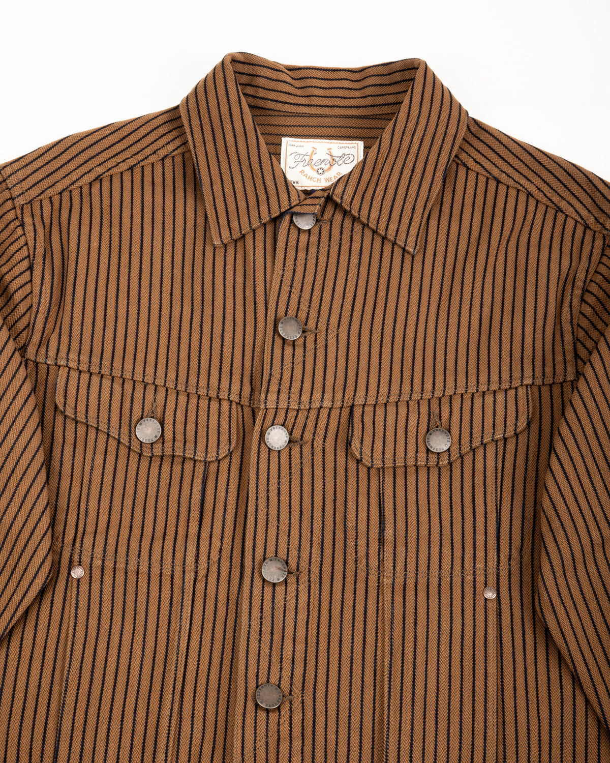 Freenote High Low Jacket - Brown Herringbone Dobby - Standard & Strange