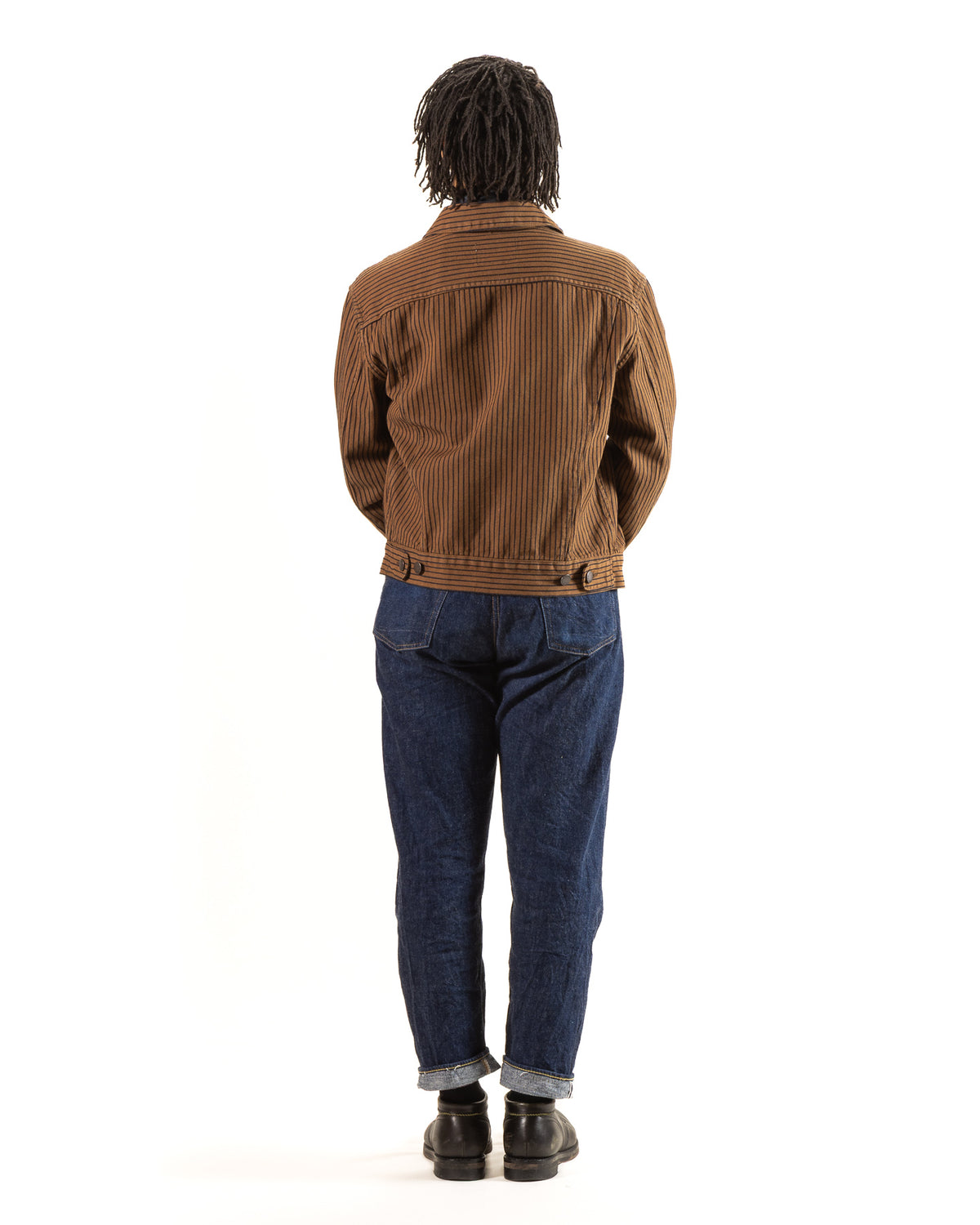 Freenote High Low Jacket - Brown Herringbone Dobby - Standard & Strange