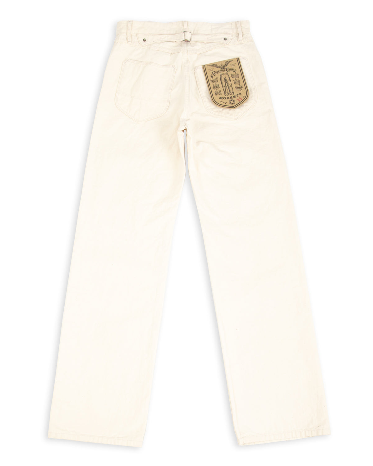 Freenote Modesto Buckleback - 11oz Natural Rinsed Canvas - Standard & Strange