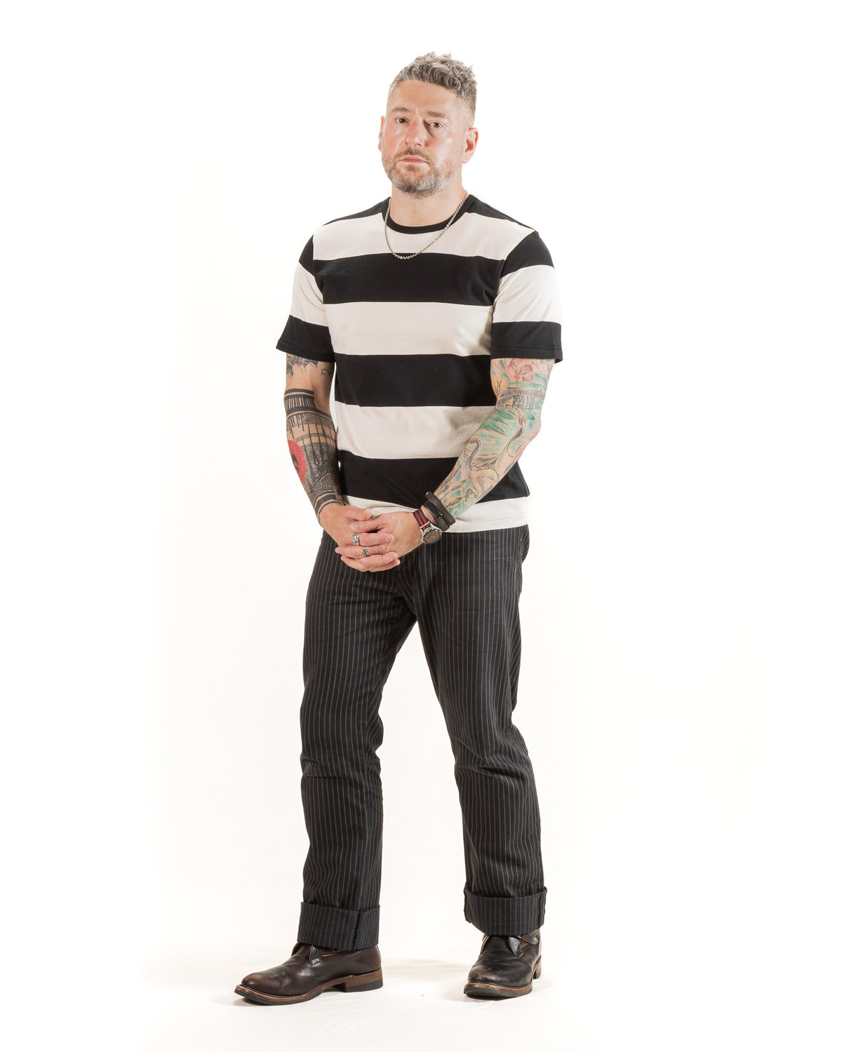 Freenote Mooch Tee S/S - Black Stripe - Standard & Strange